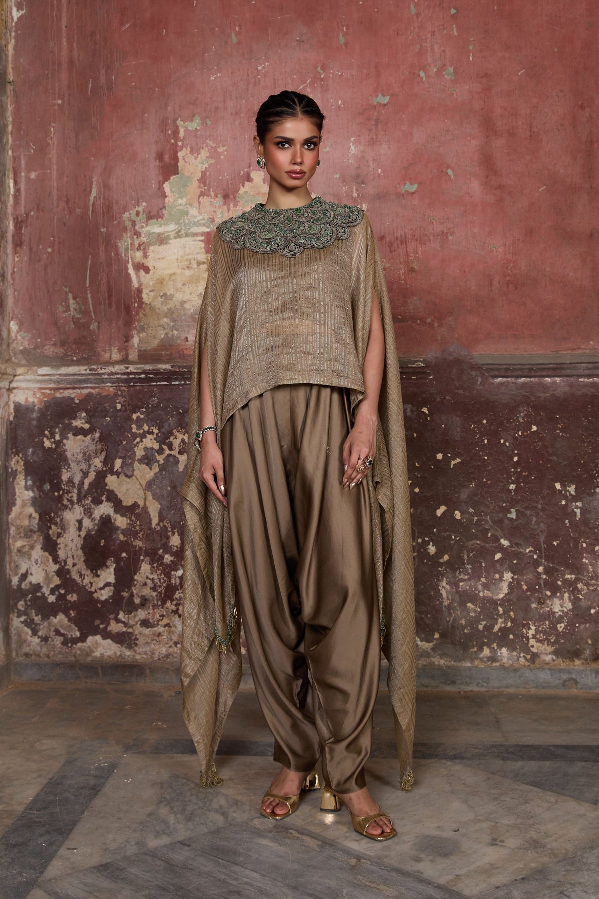 Gold Kaftaan Pant Set