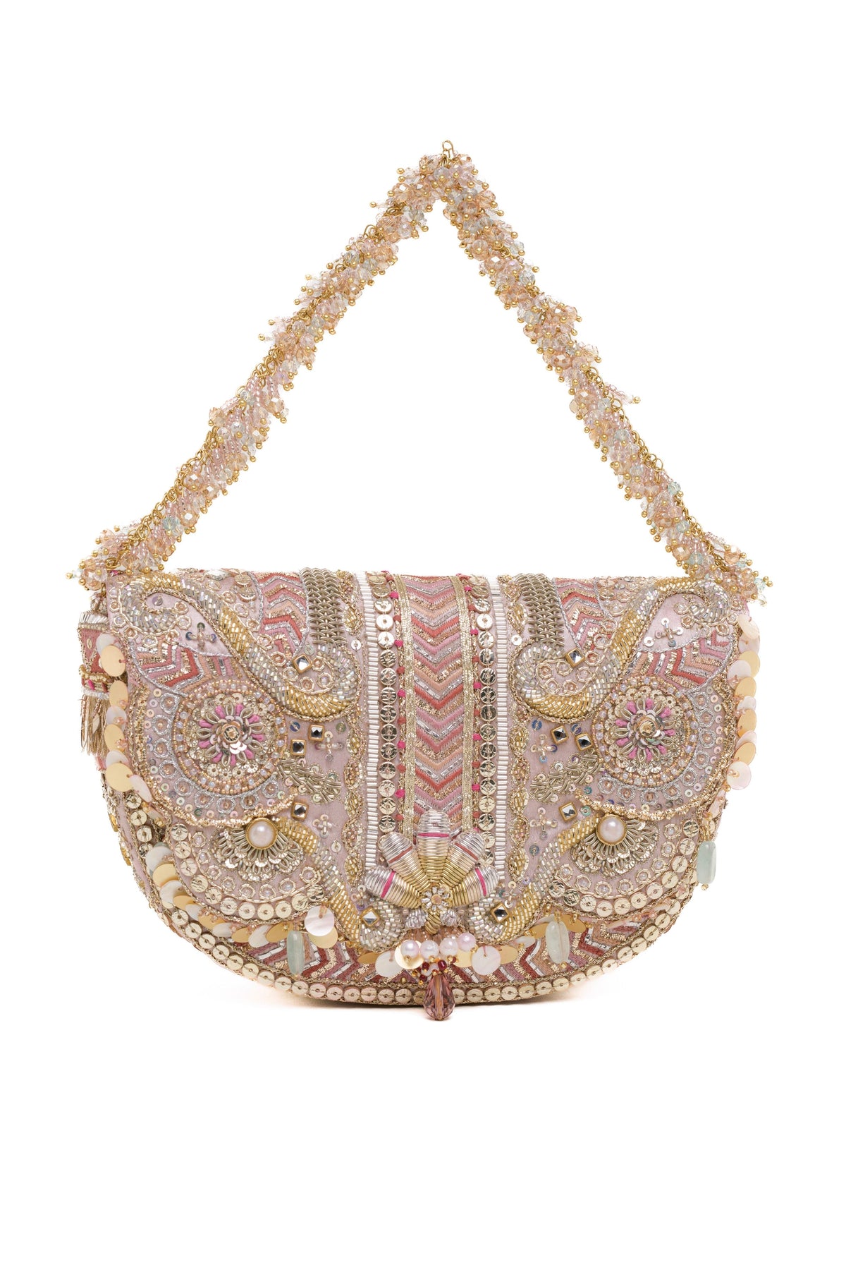 Blush Rangrez Flapover Clutch