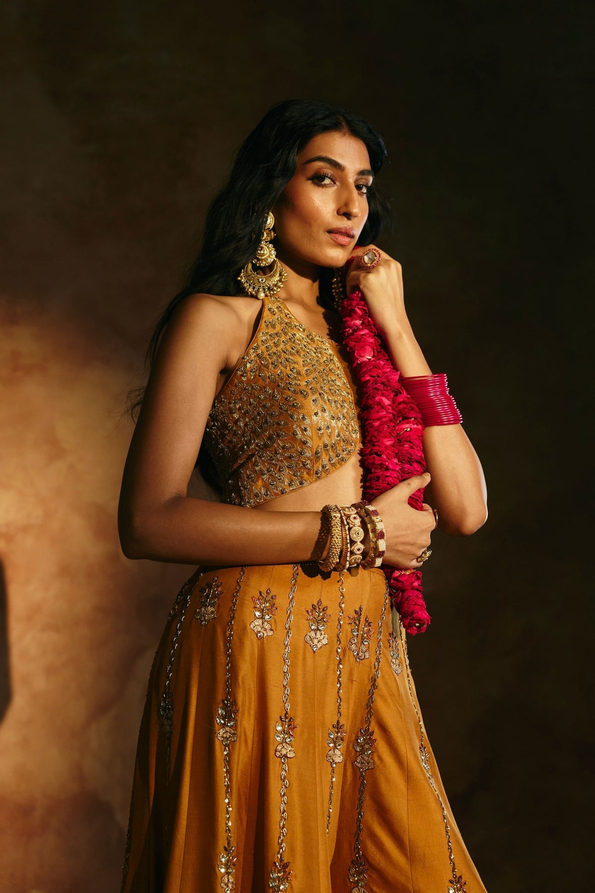 Mustard Sindh Sharara Set