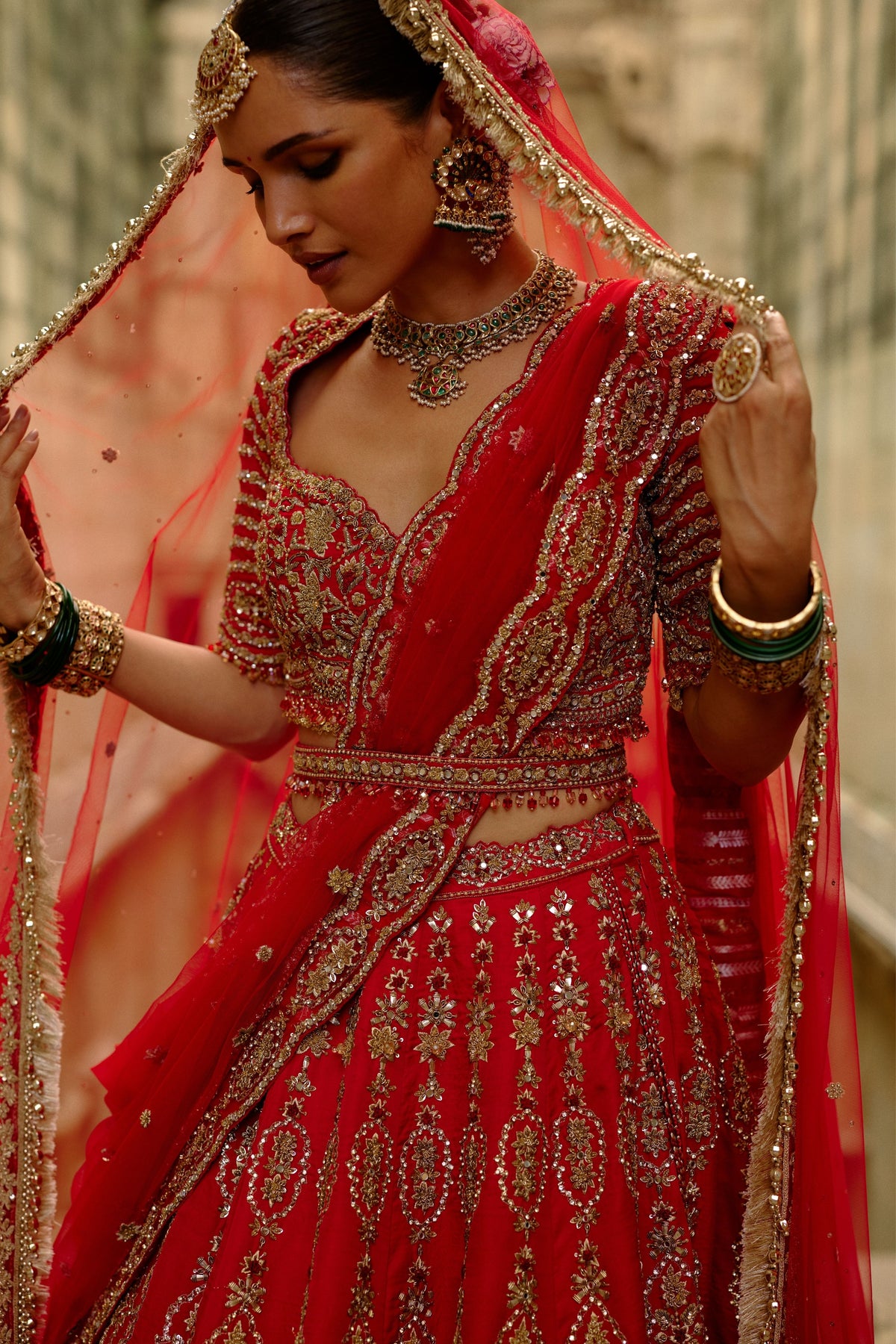 Satin Silk Lehenga Set