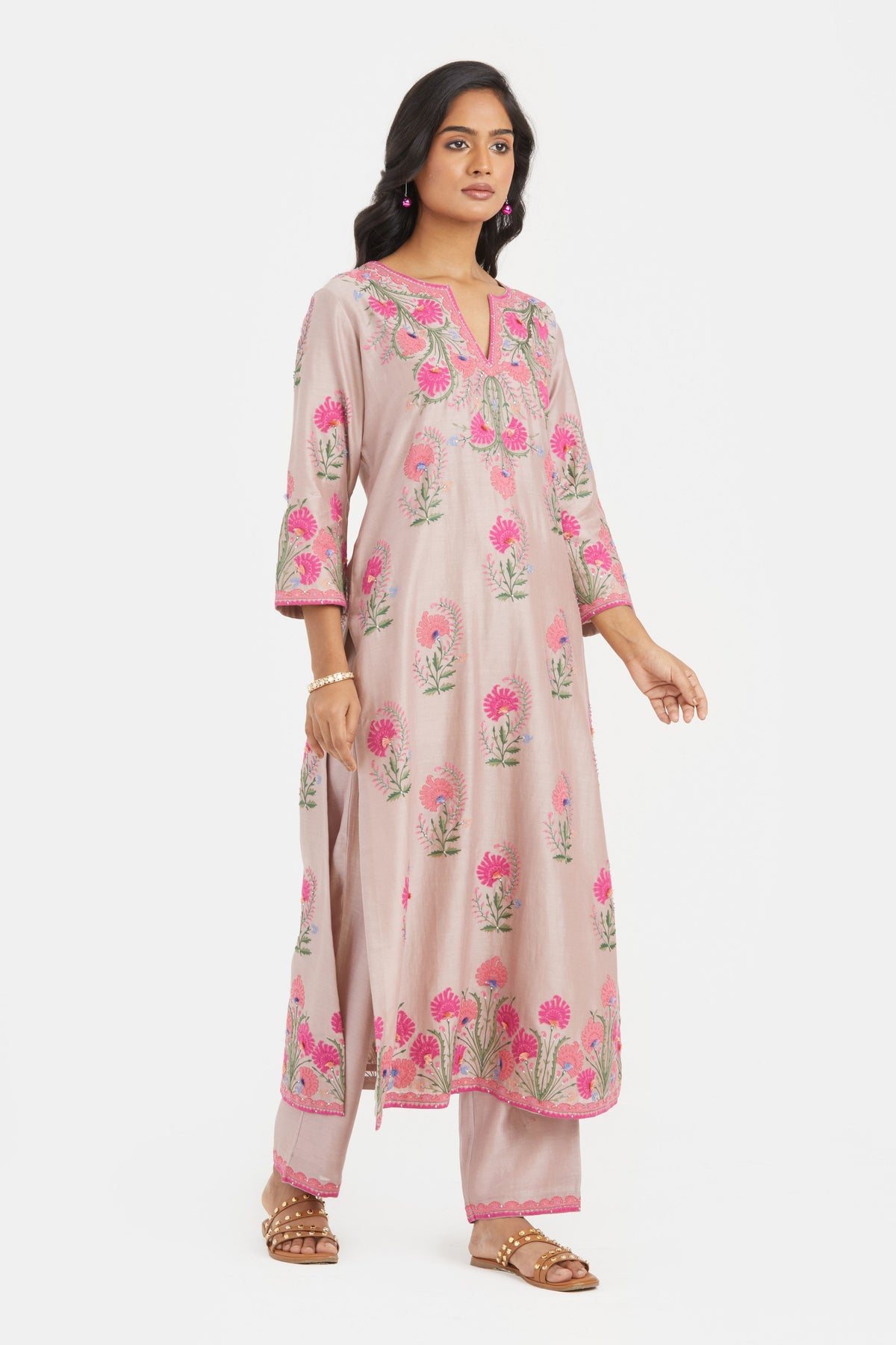 Lilac Straight Kurta Set