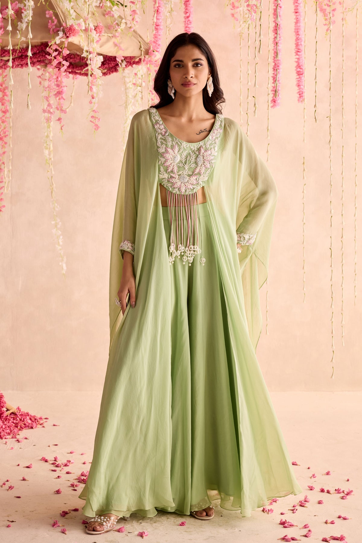 Lily Cape with Sharara Pants