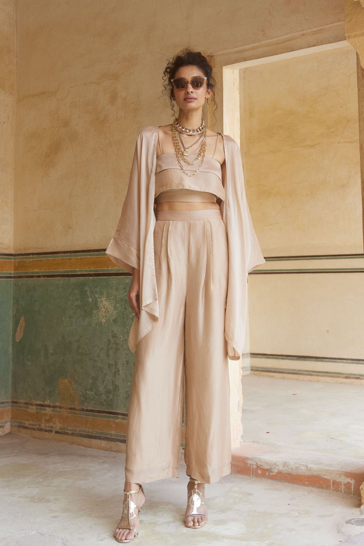 Shell Pink Jacket Set