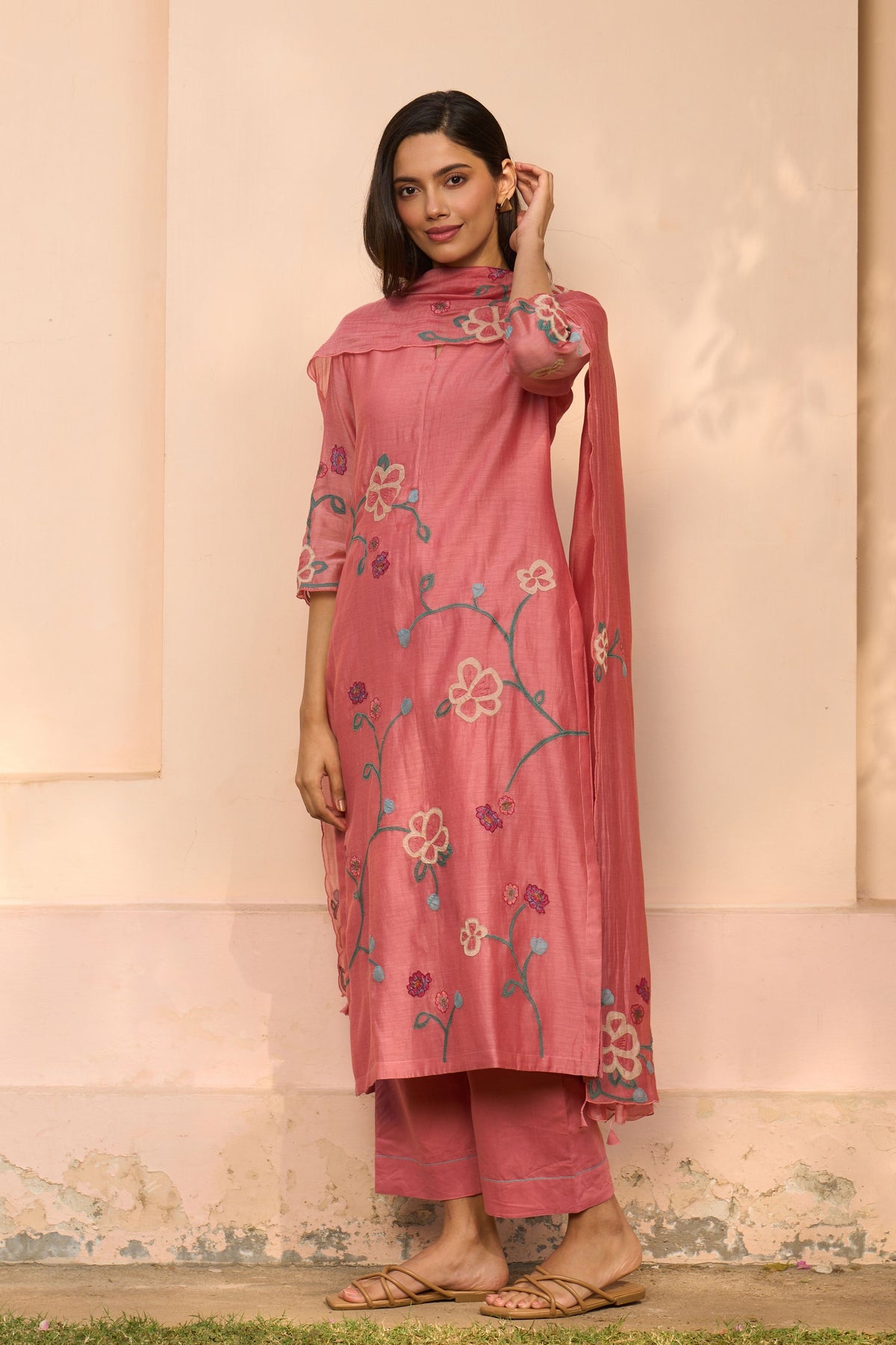 Floral Hibiscus Kurta Set