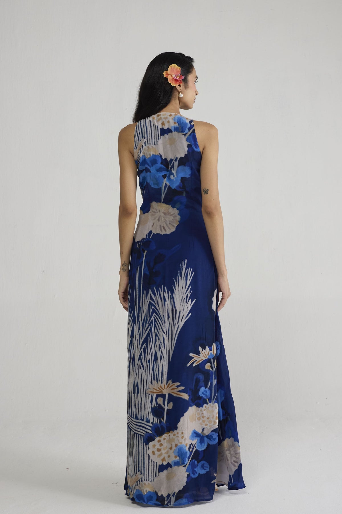 Ren V Neck Draped Dress
