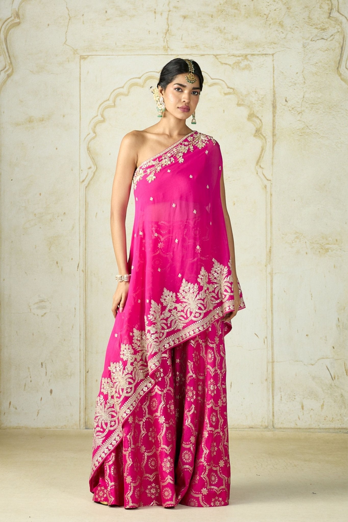 Areesha One Shoulder Set - Gopi Vaid - Elahe