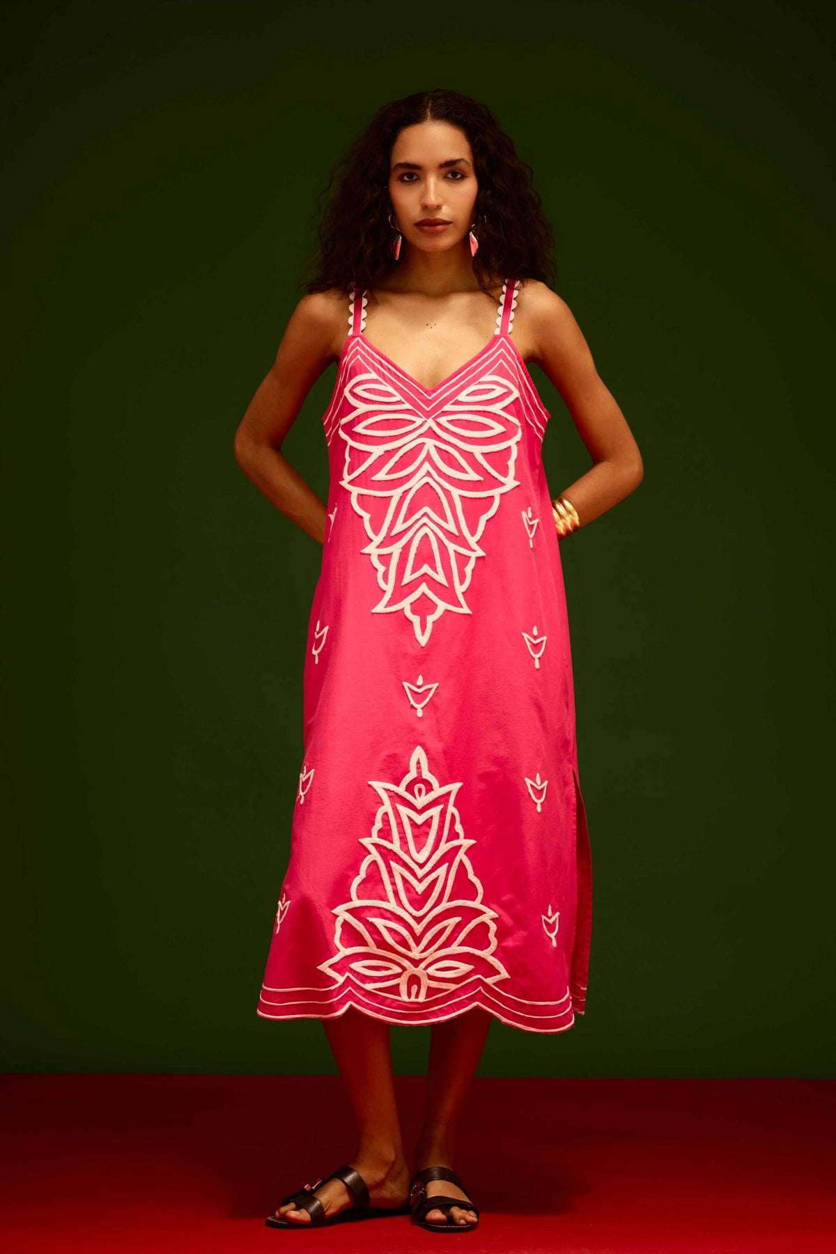 Fuchsia Strappy Dress