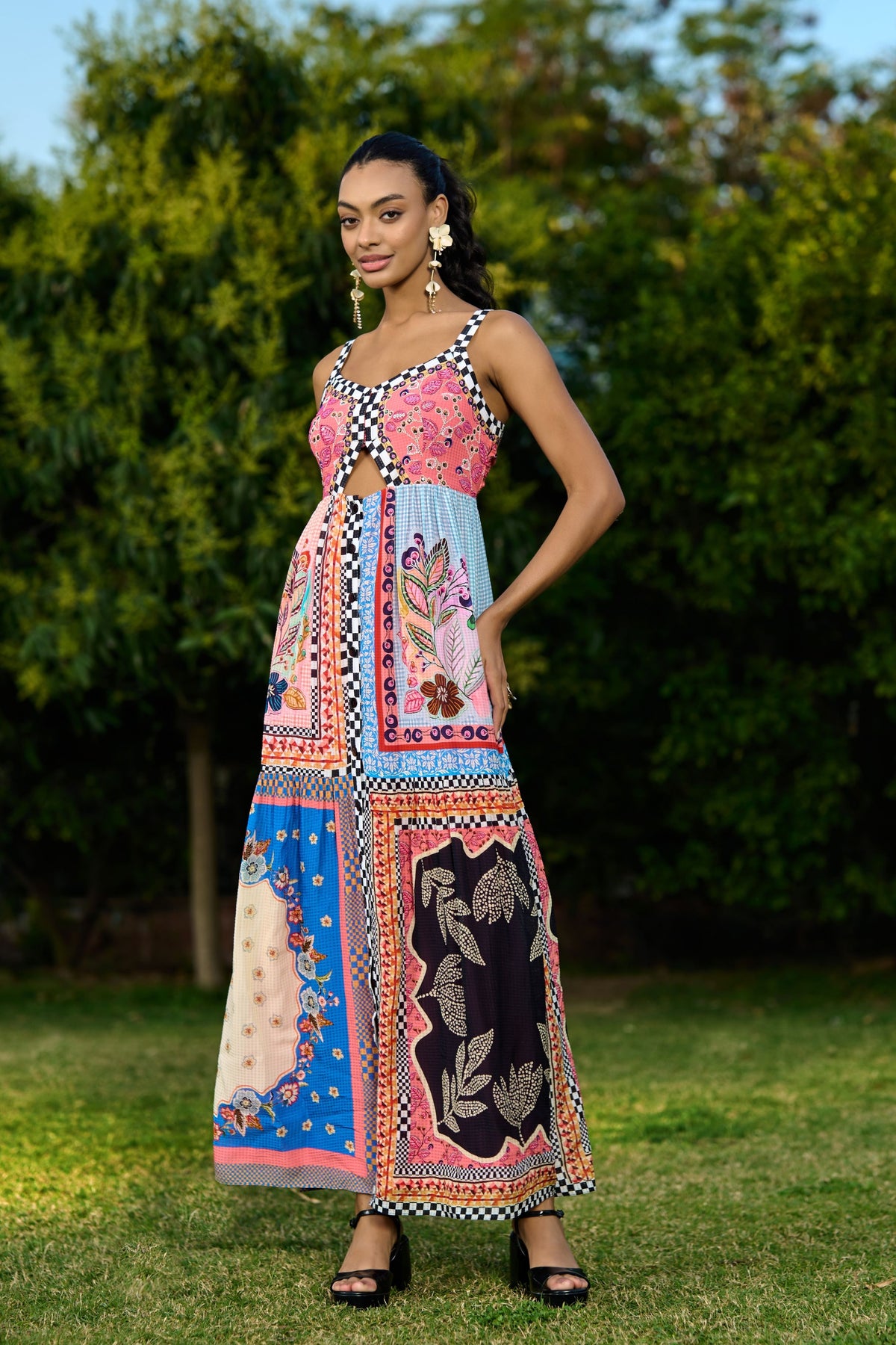 Aarna Beaded Spaghetti Dress