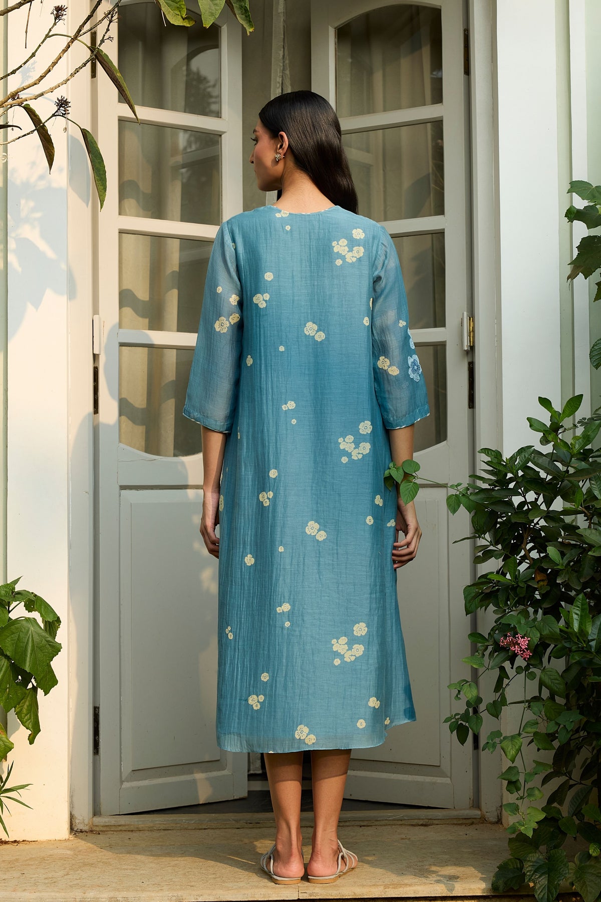 Ocean Blue Applique Dress
