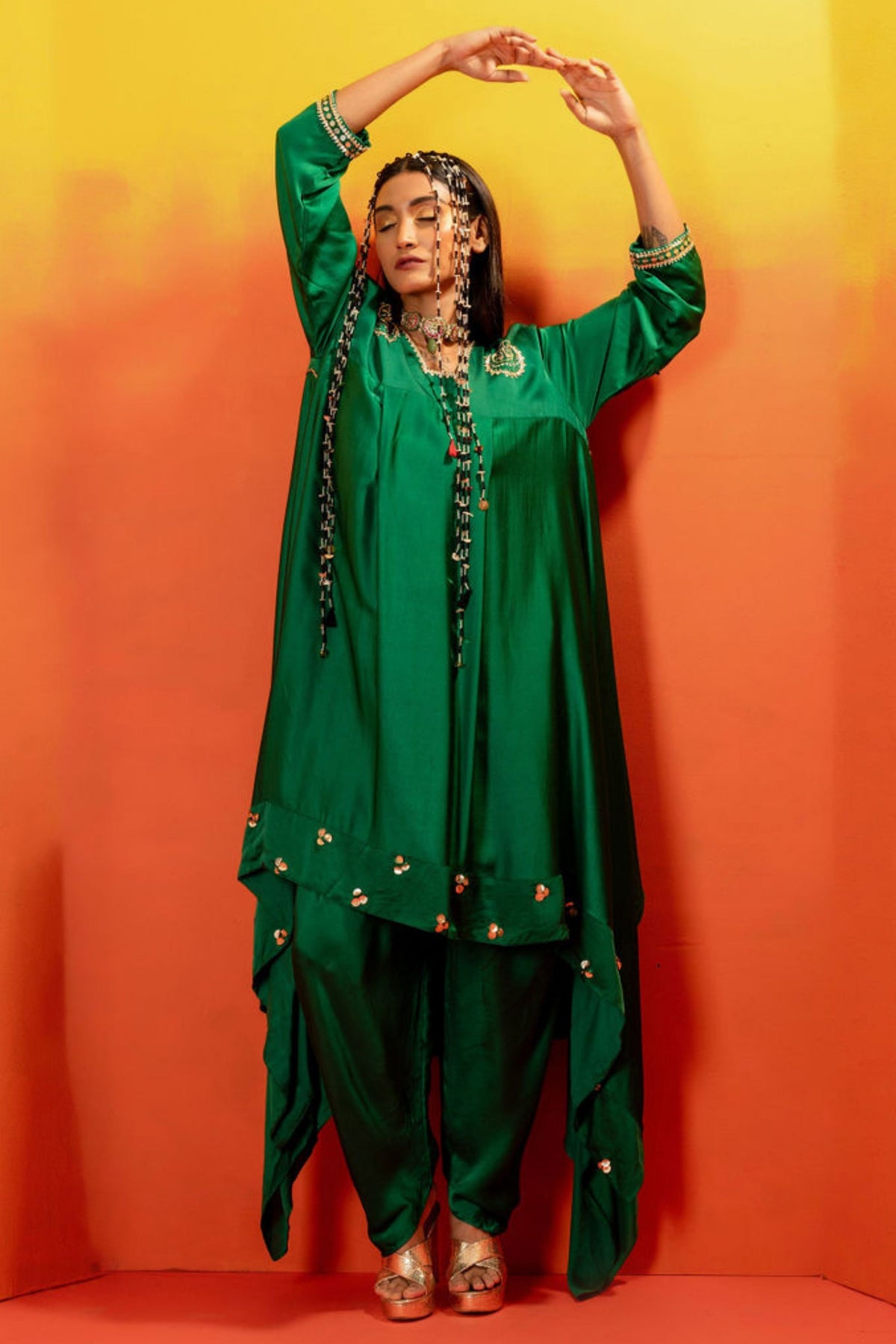 Vani Green Tunic