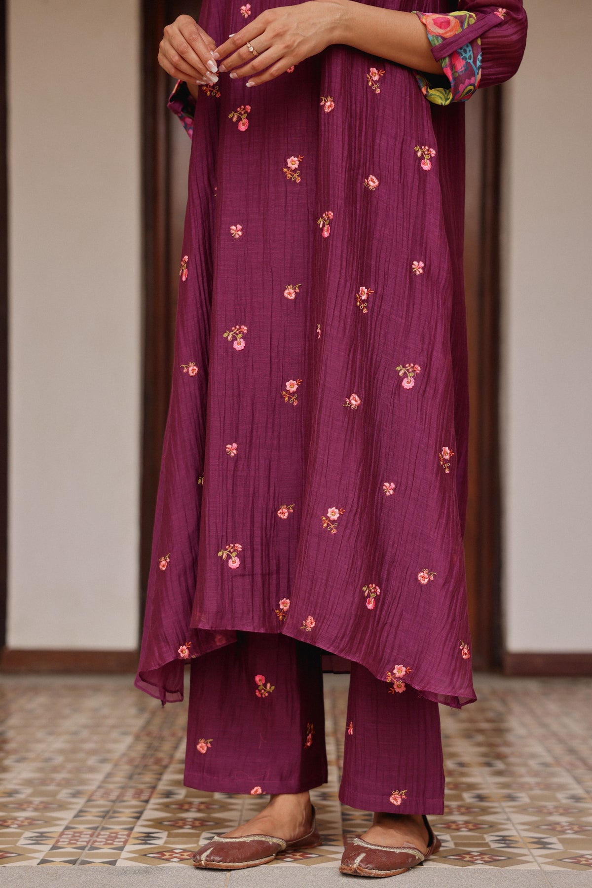 Amethyst Bloom Tunic Set