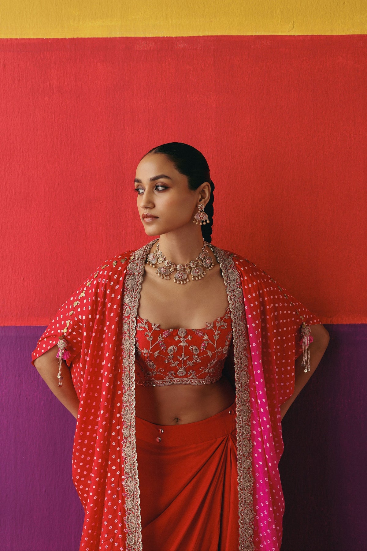 Rani Rouge Cape Set