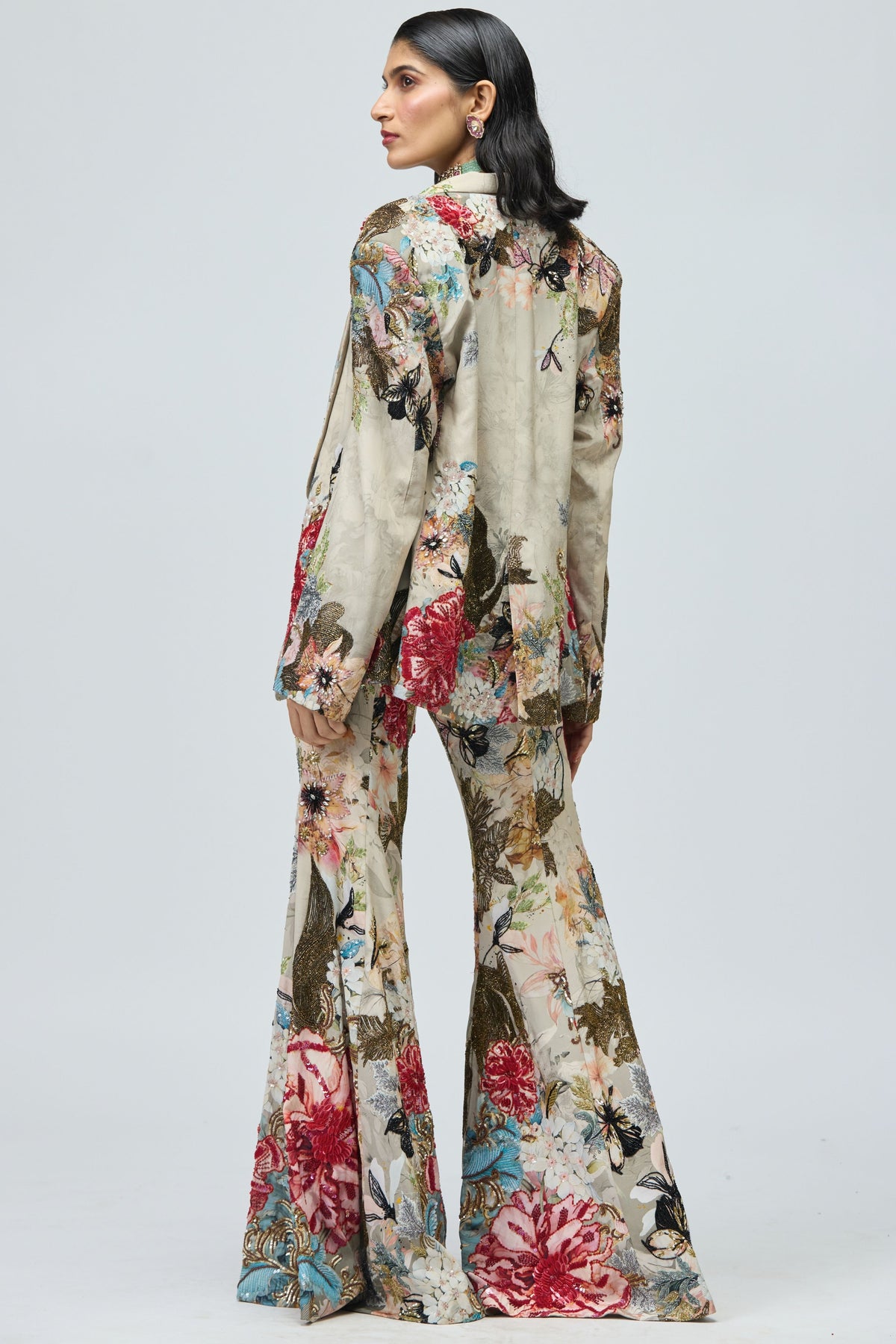 Crepe Jacket Set