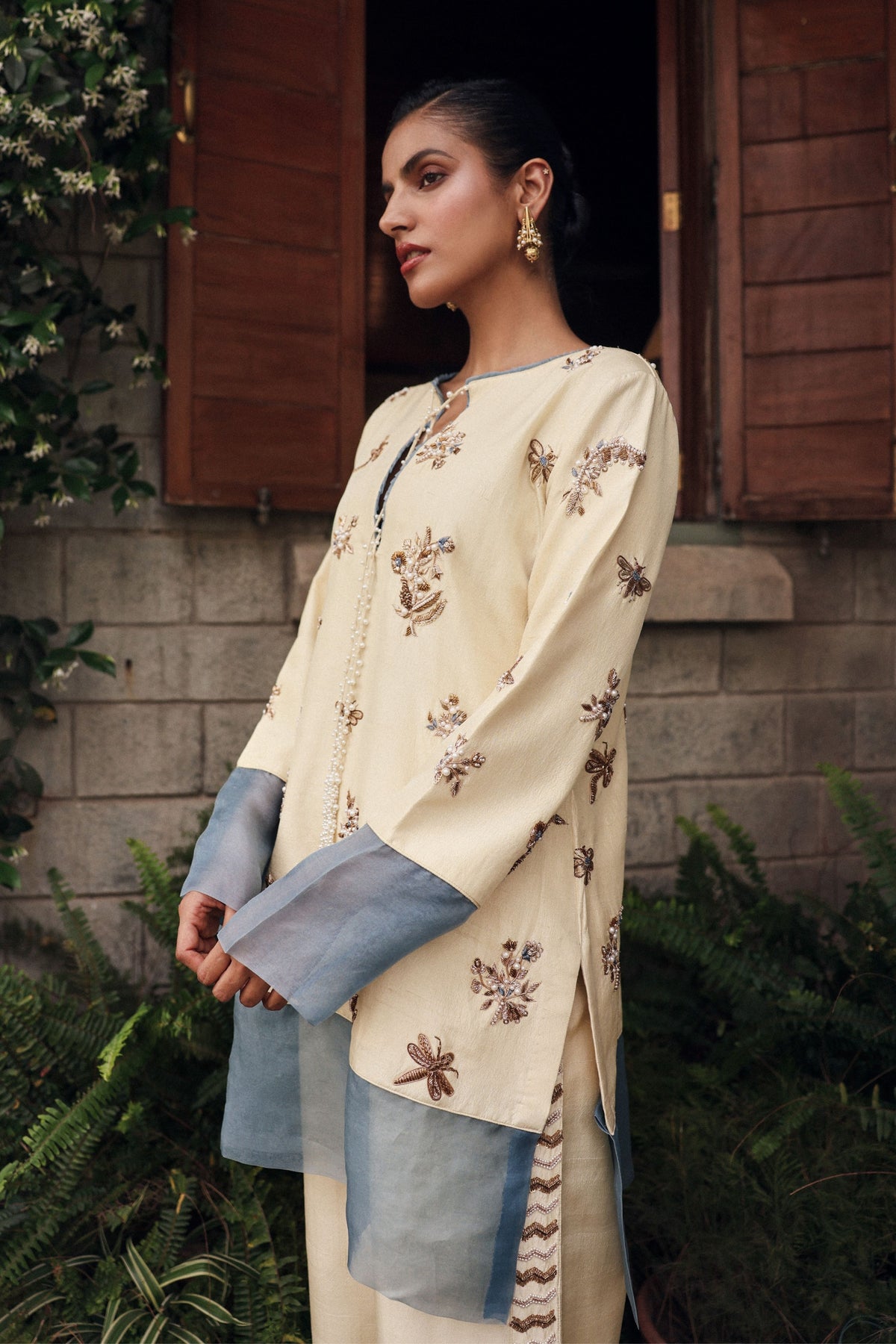Washed Ink Tunic With Pants