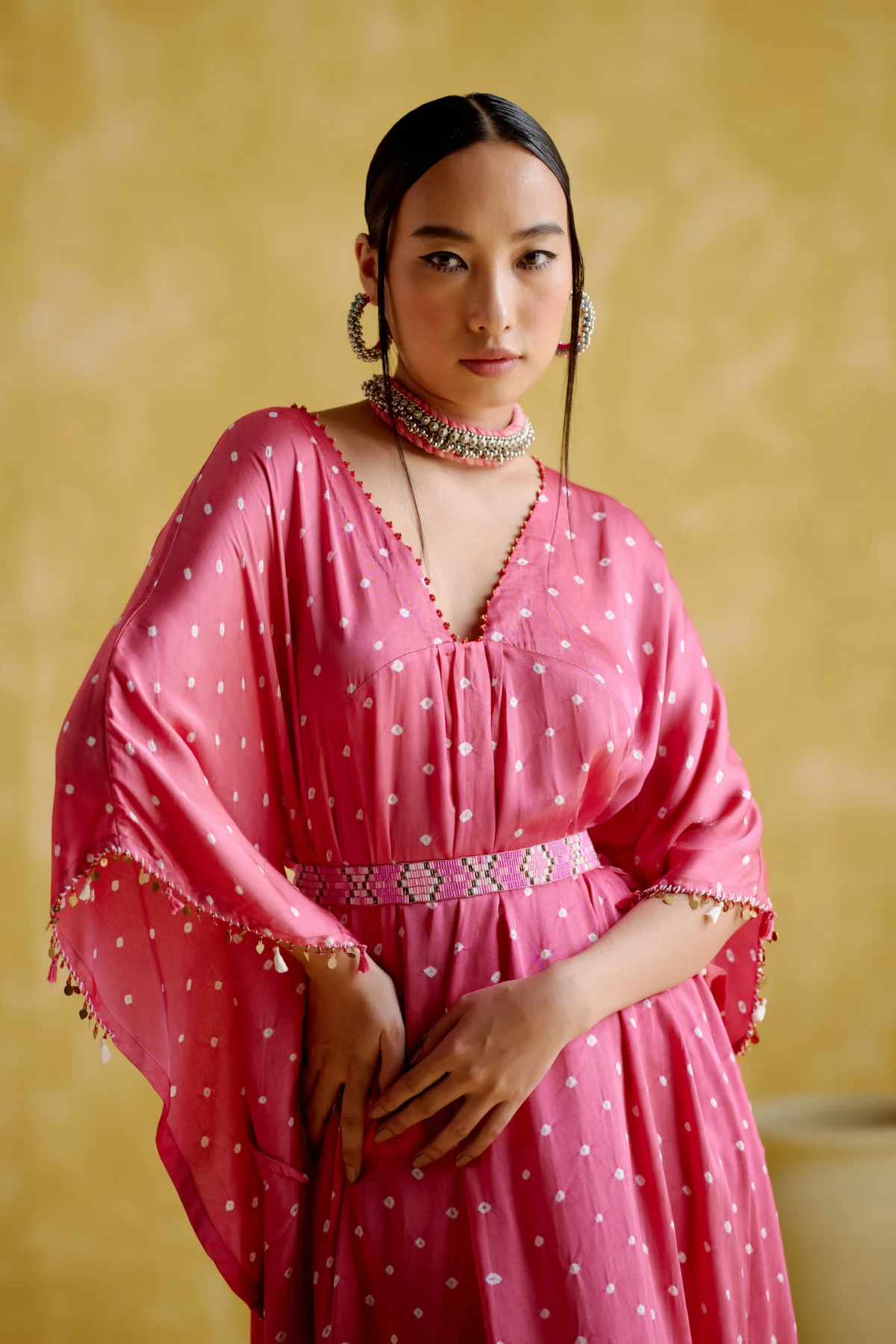 Annika  Pink Bandhini