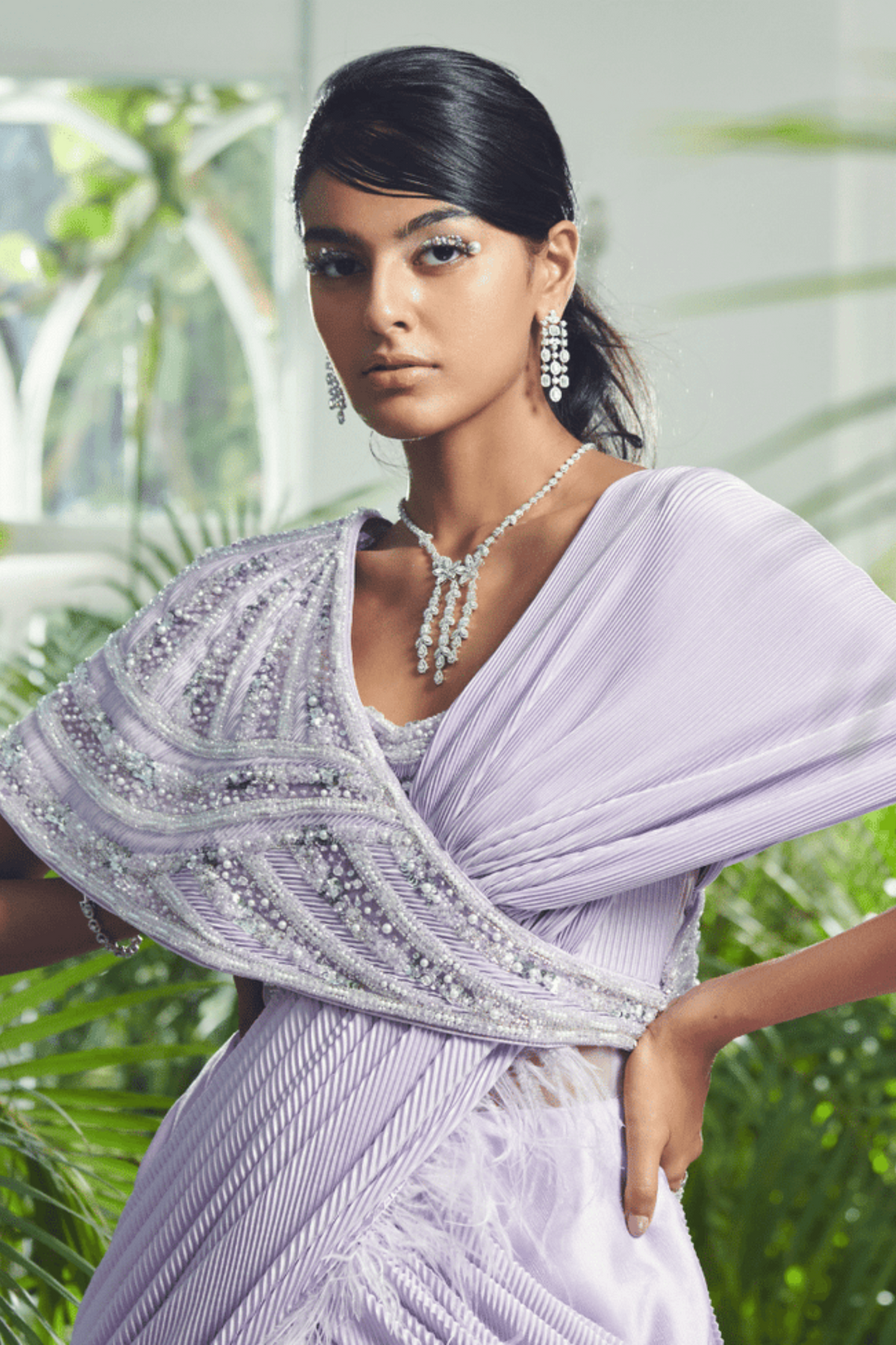 One Shoulder Flare Gown