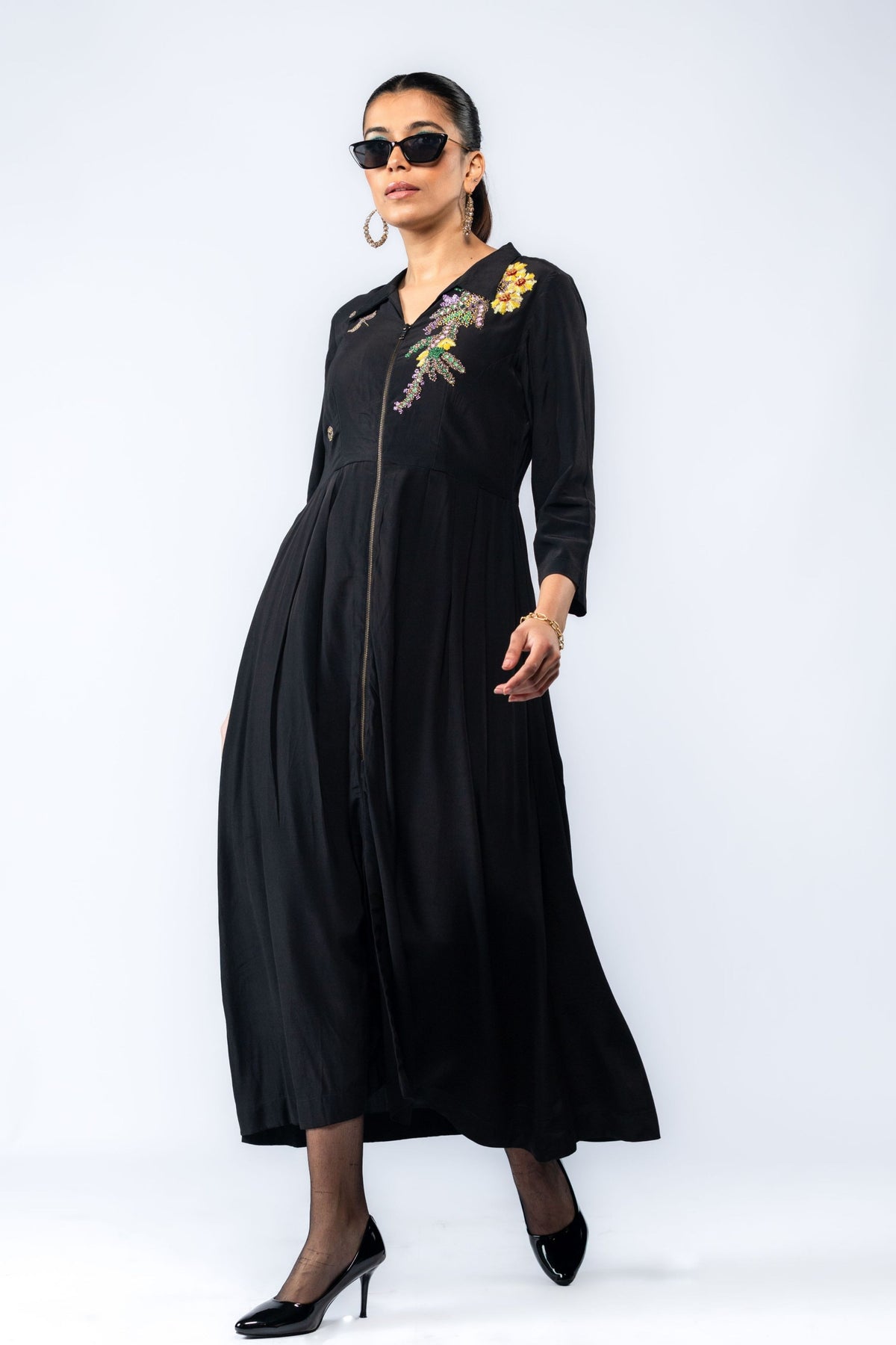 Niva Flora Embroidery Dress