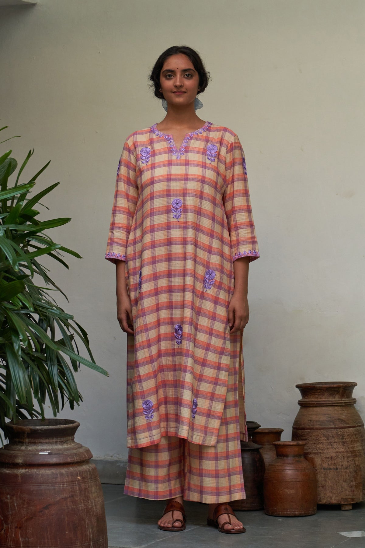 Gulabi Champai Kurta Set