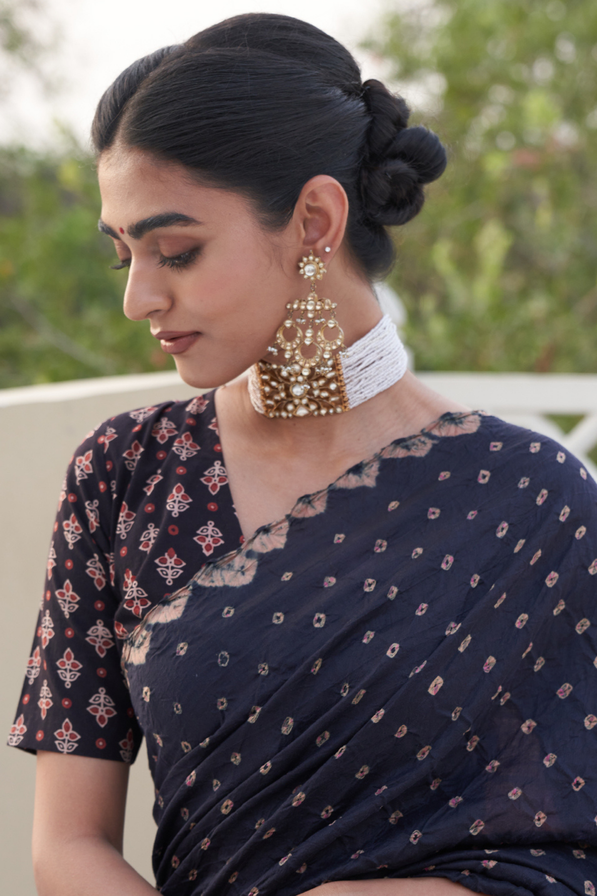 Revati Black Saree