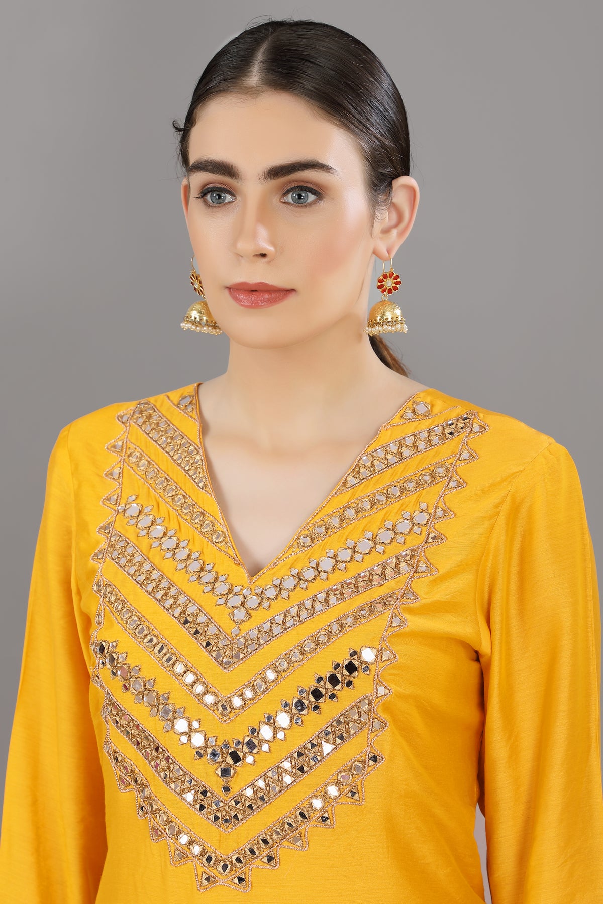 Asma v-neck kurta set