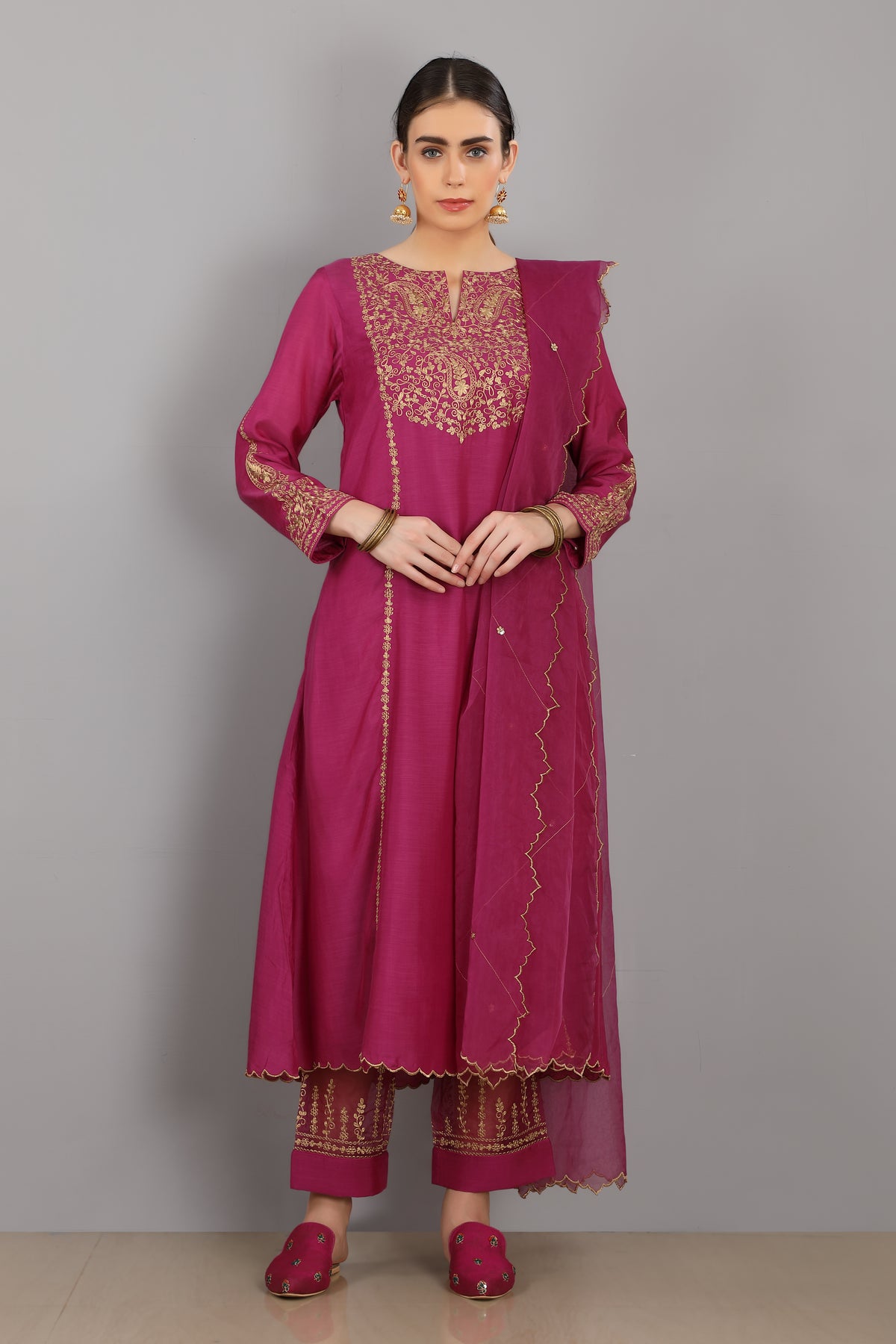 Azhar round neck kurta set