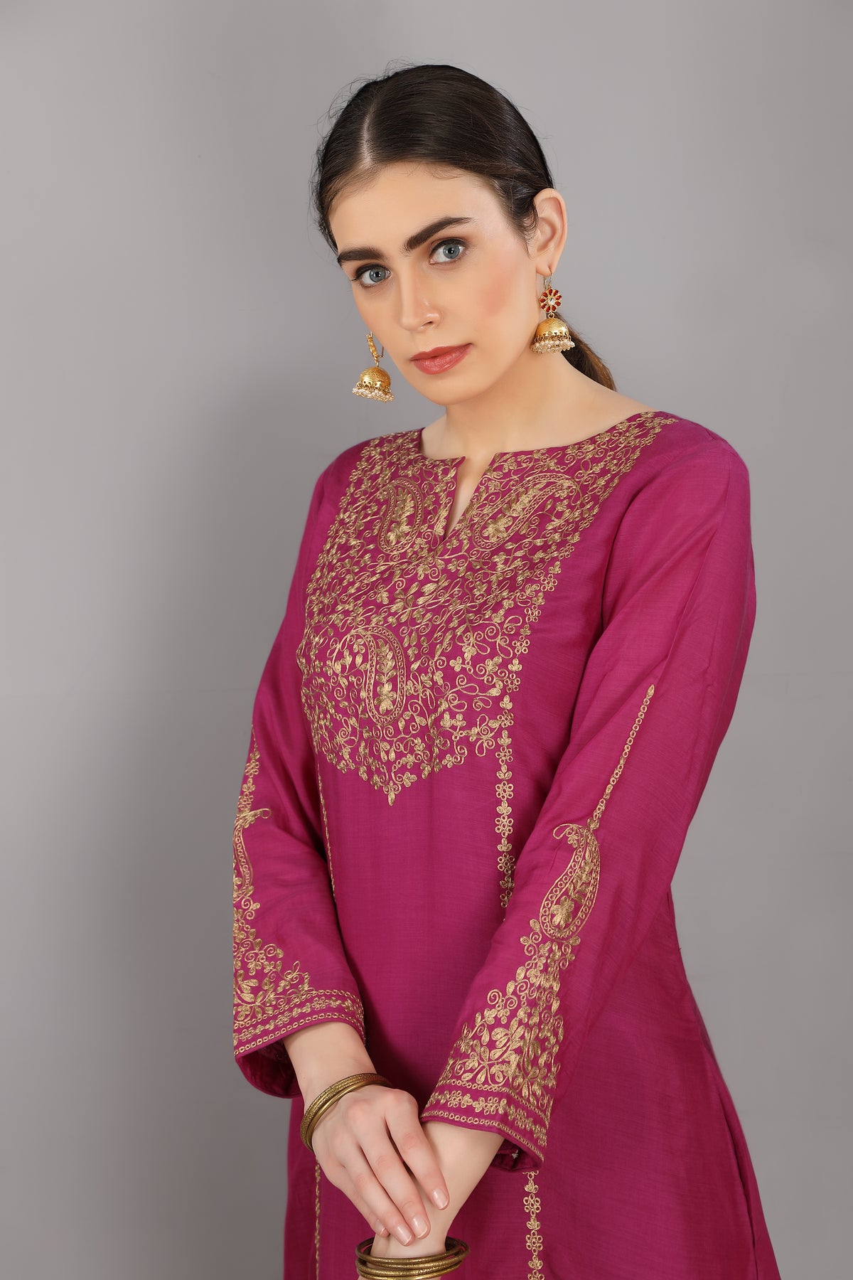 Azhar round neck kurta set