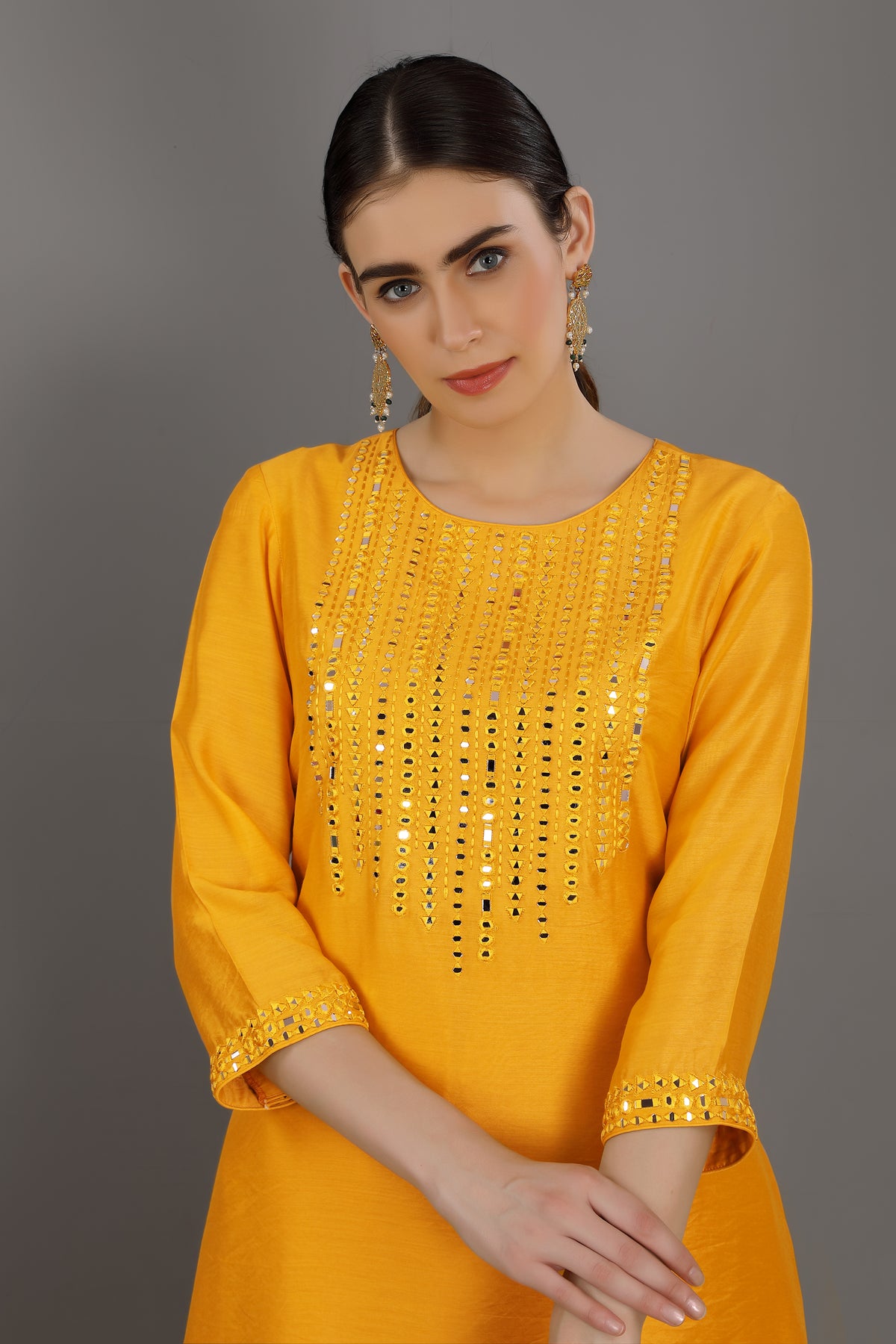 Yahya round neck kurta set