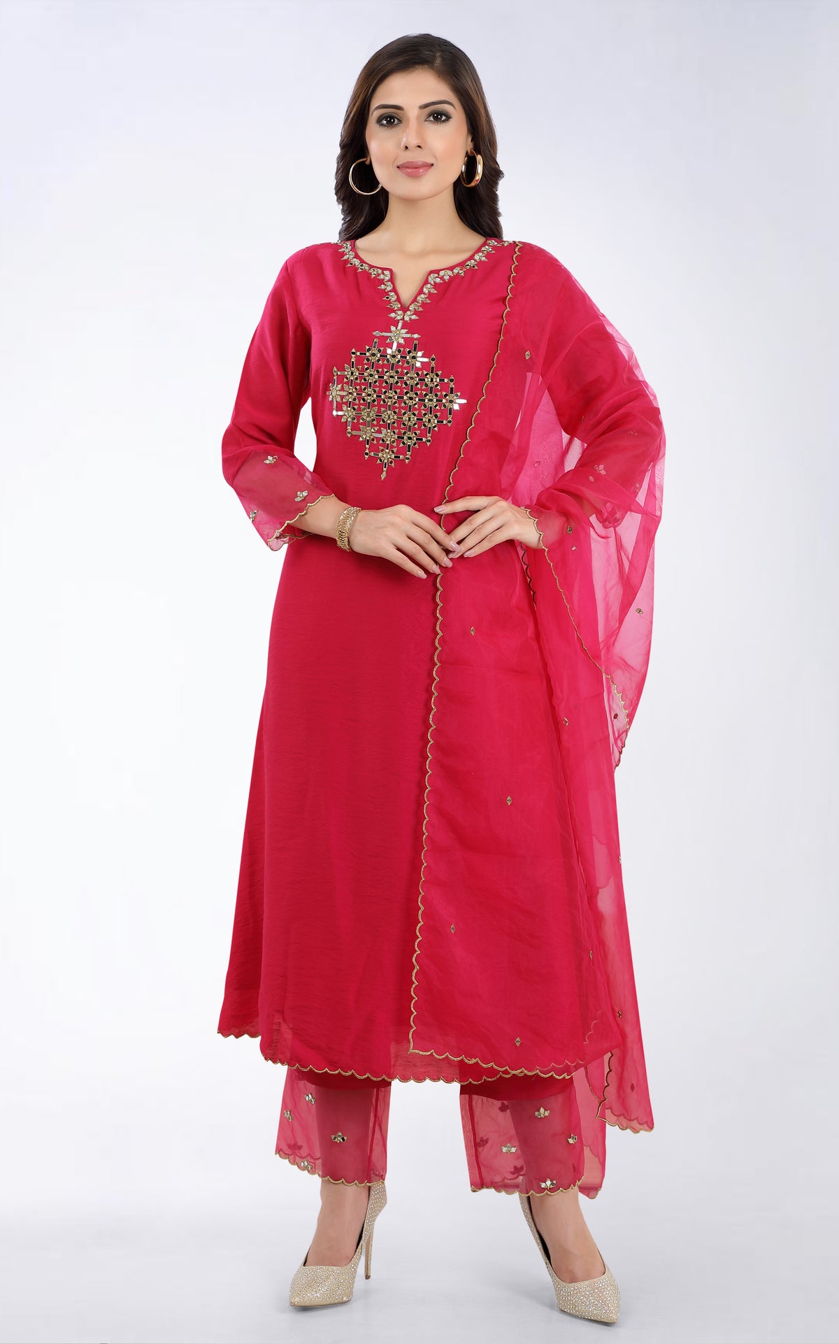 Aarsi round neck kurta set