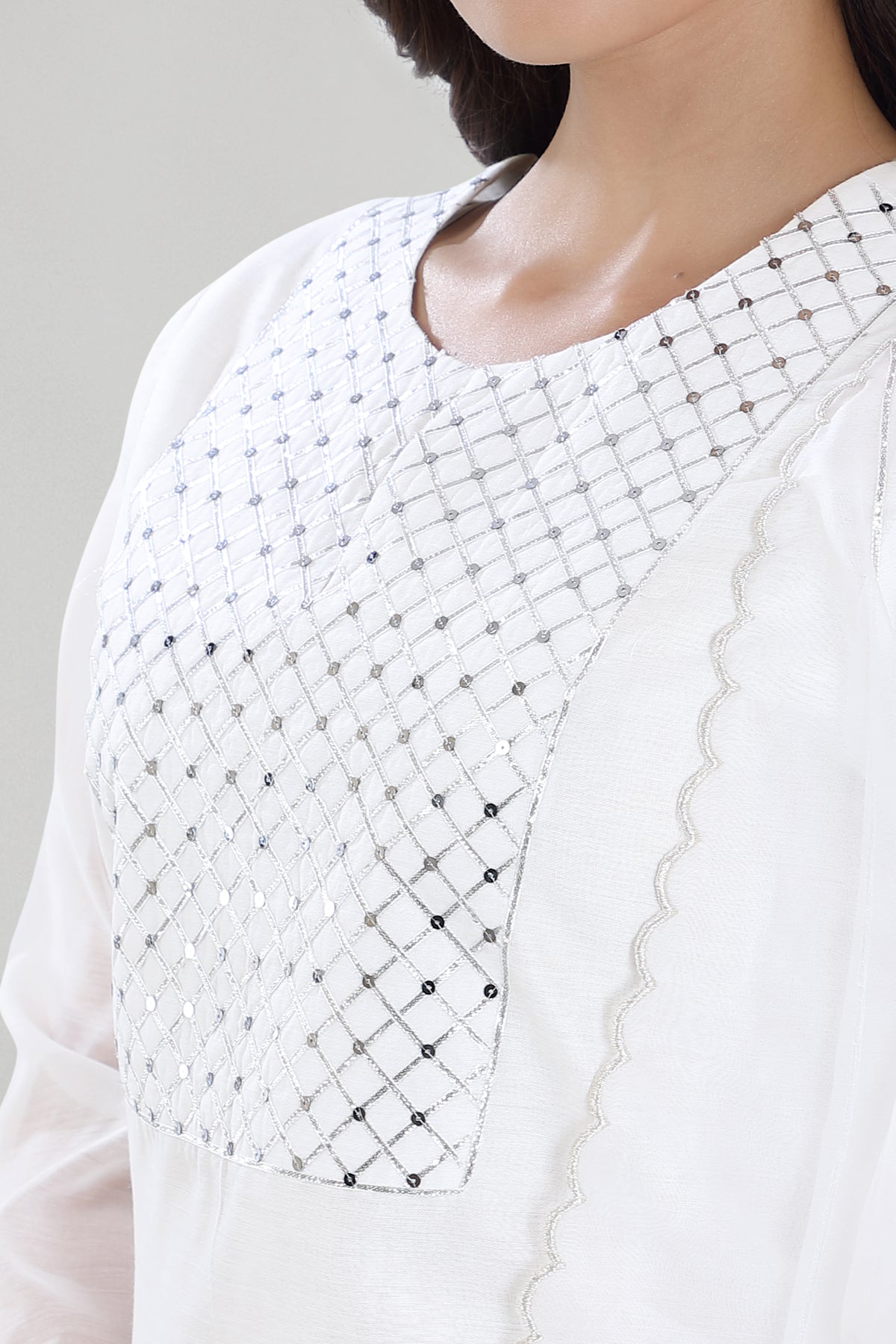 Chandi a round neck kurta set