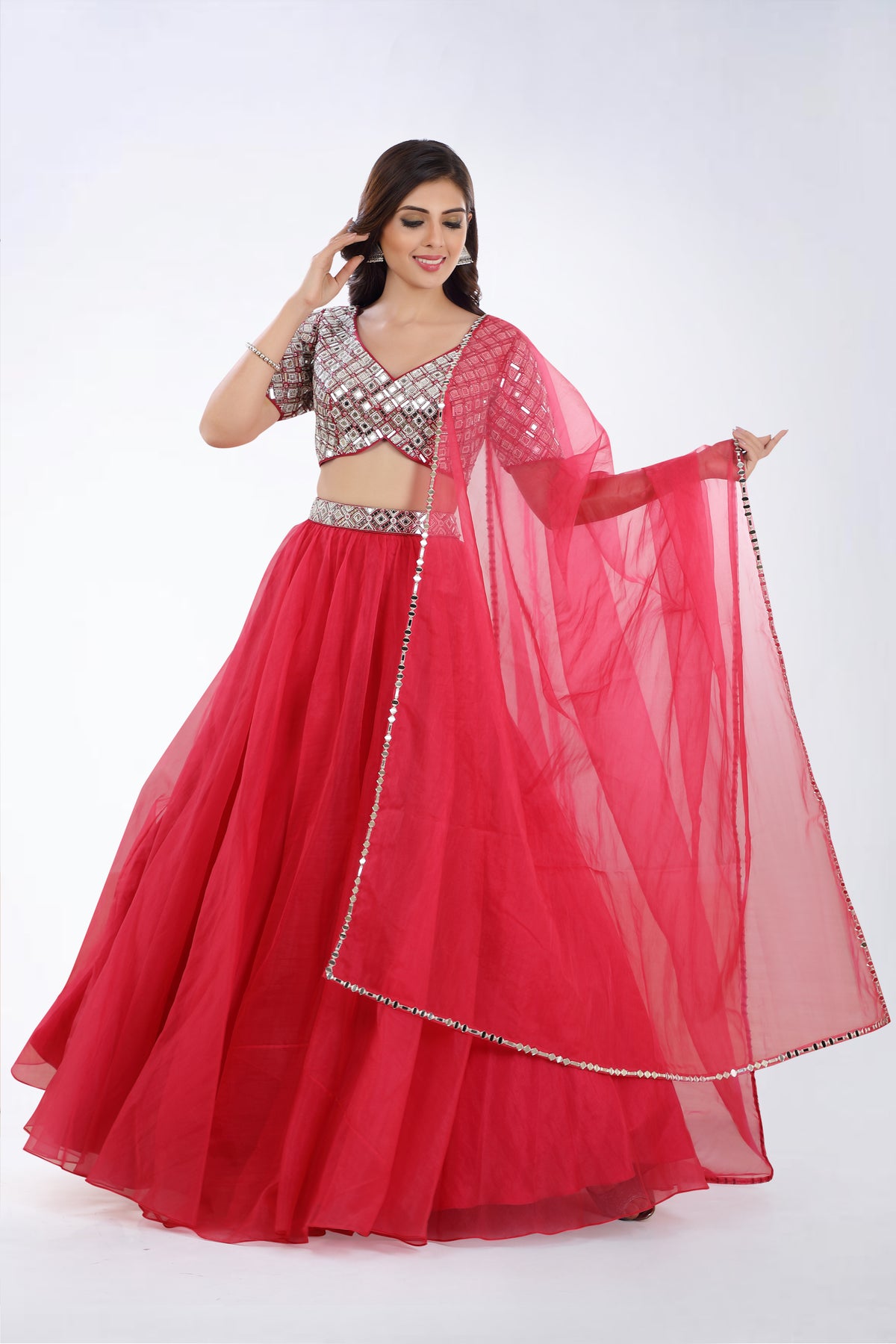 Afsa embroidered lehenga set