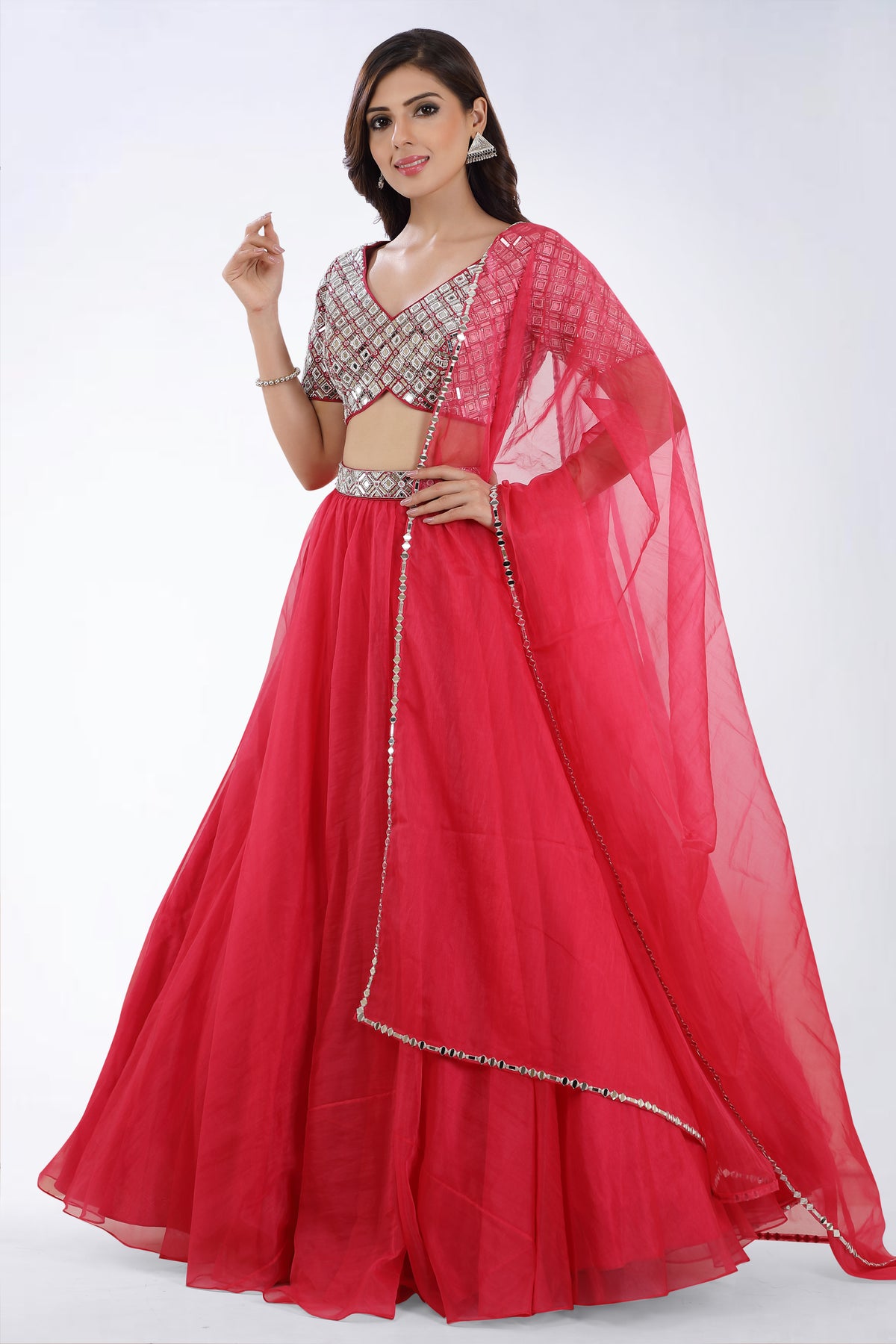 Afsa embroidered lehenga set
