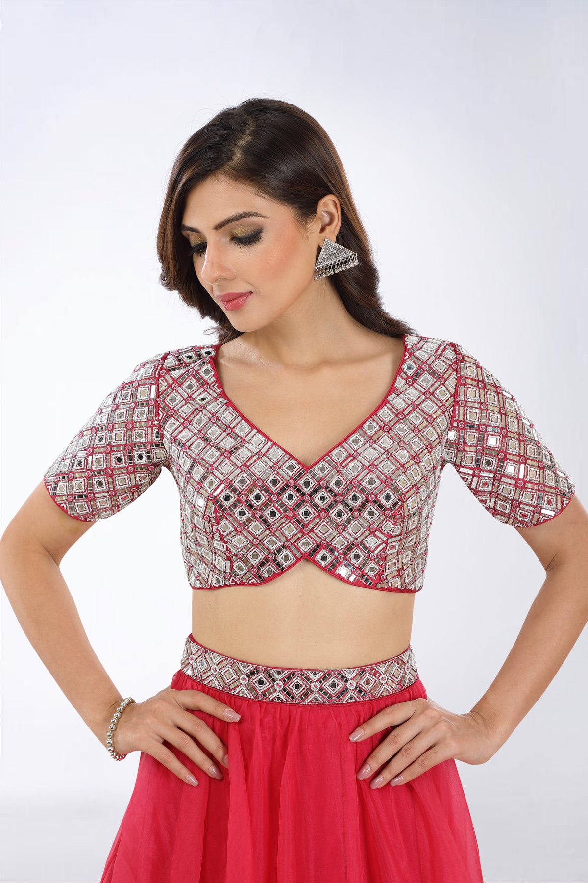 Afsa embroidered lehenga set