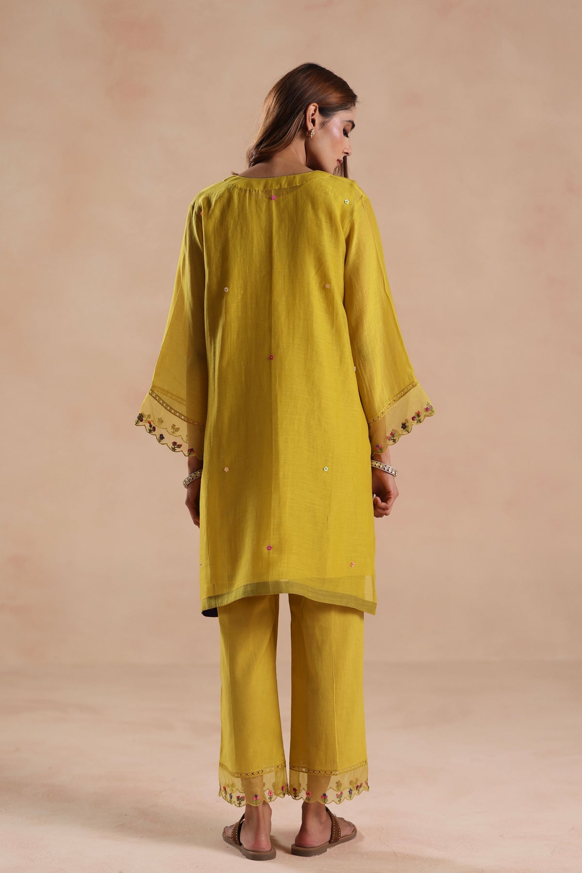 Raina Yellow Tunic Set