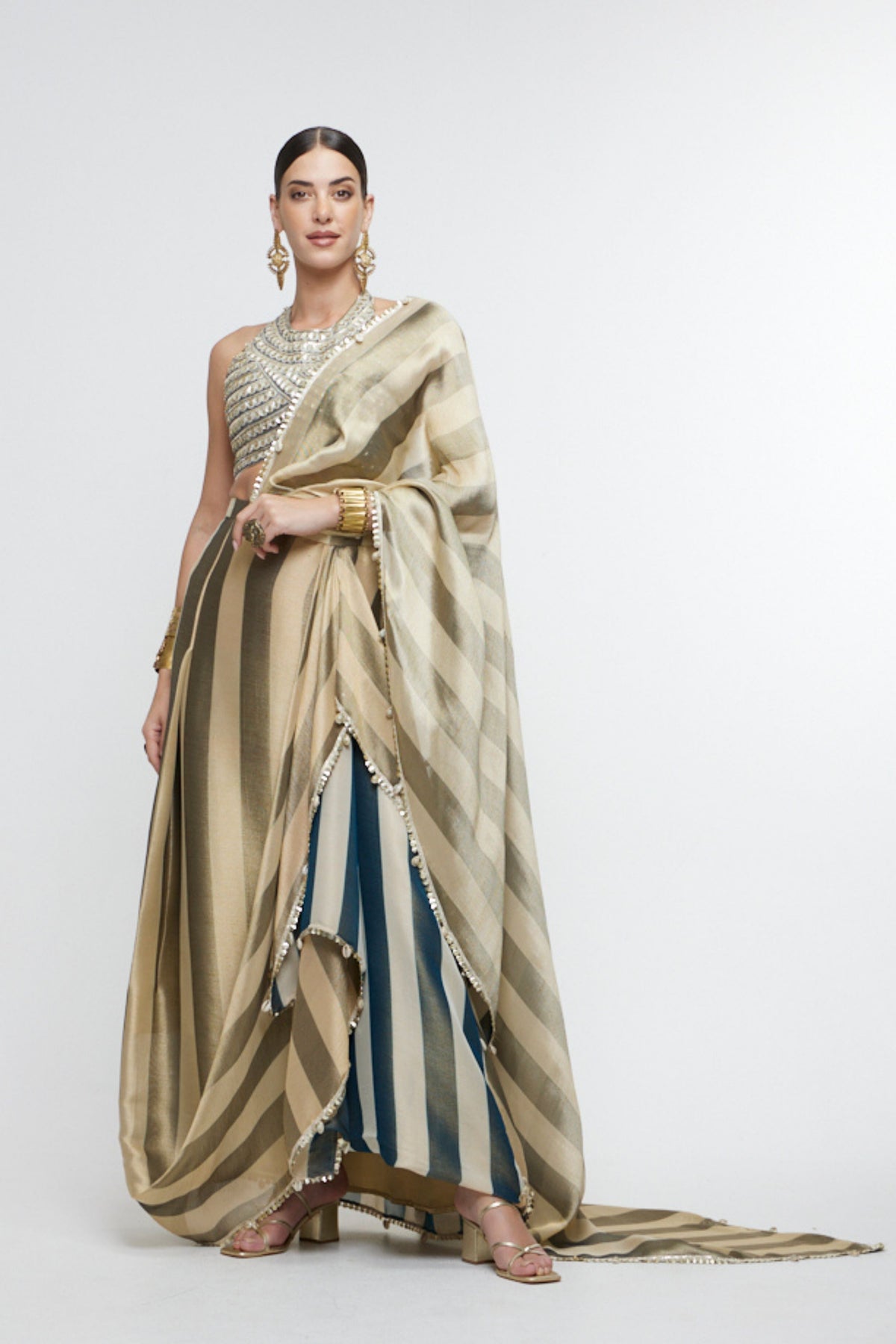 Nargis Drape Saree Set
