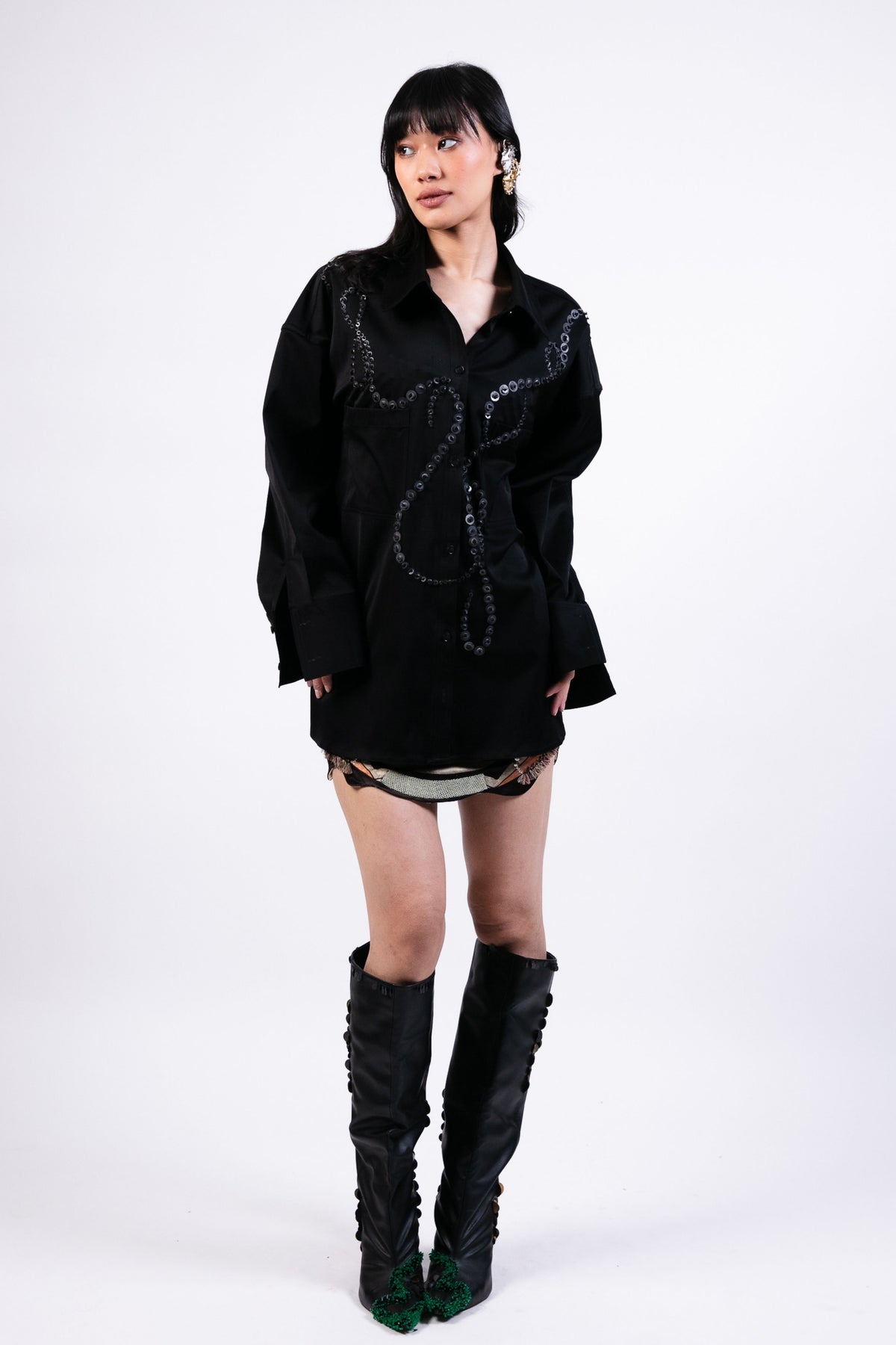 Oversized Black Shirt