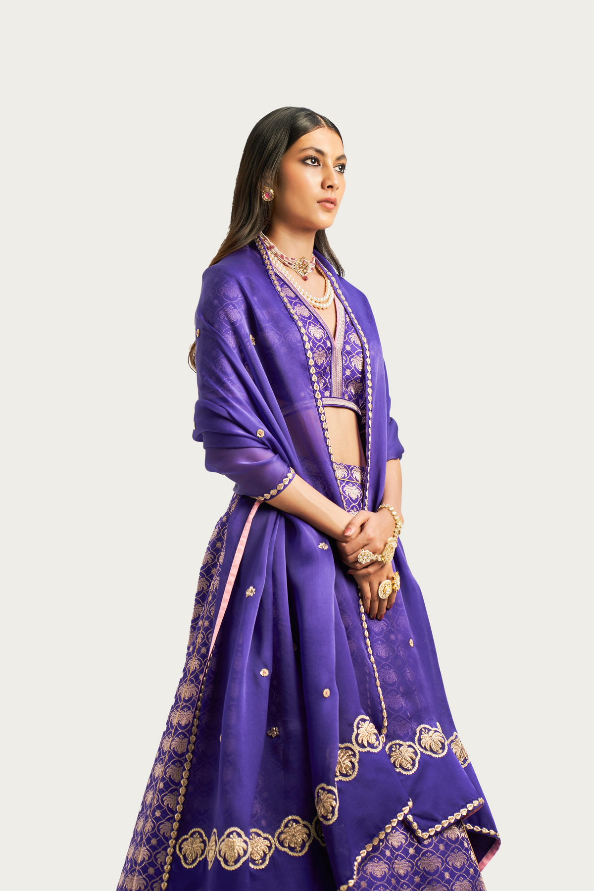 Malabar jamun lehenga set