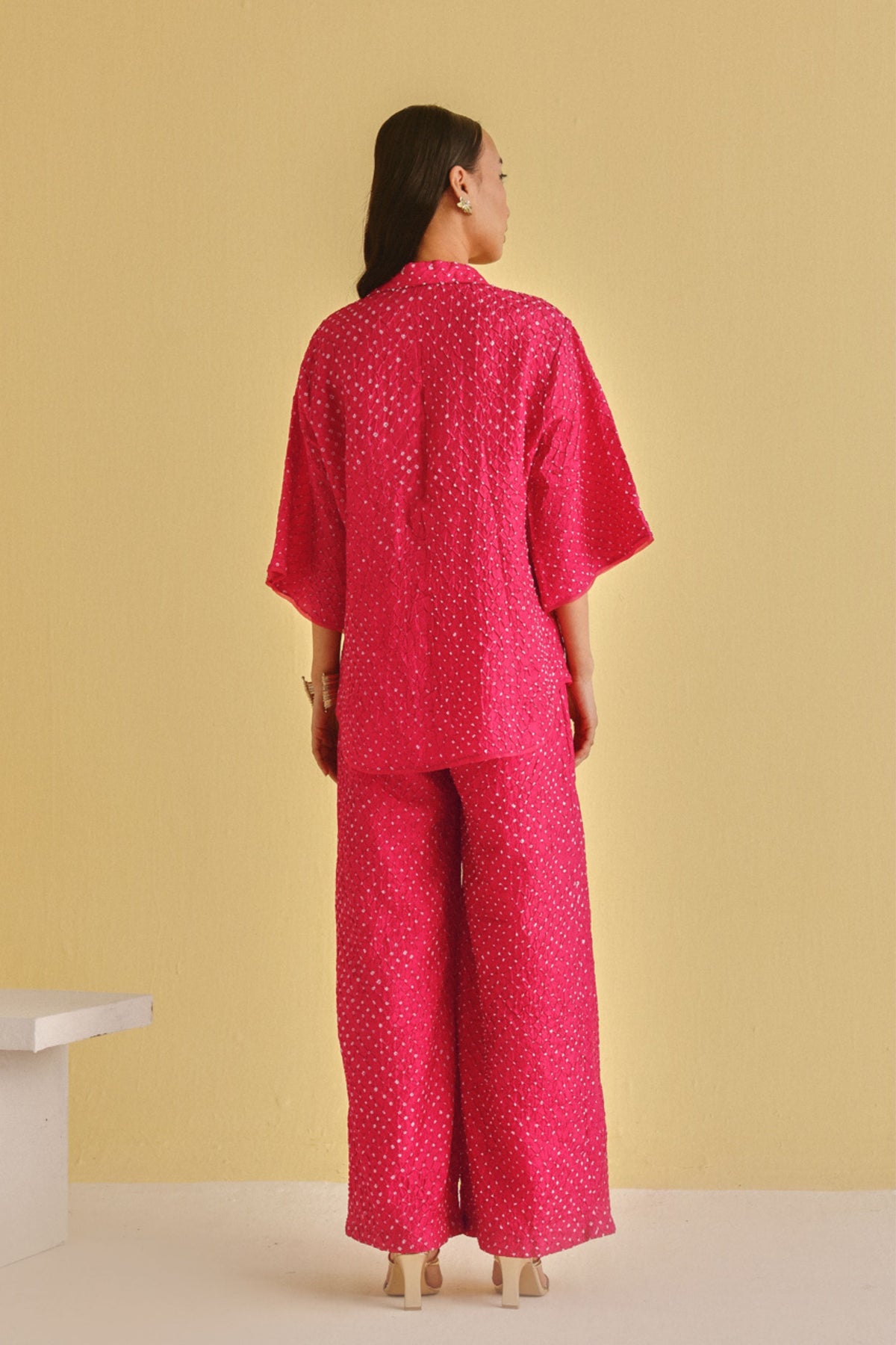 Bandhani Box Pleat Pants
