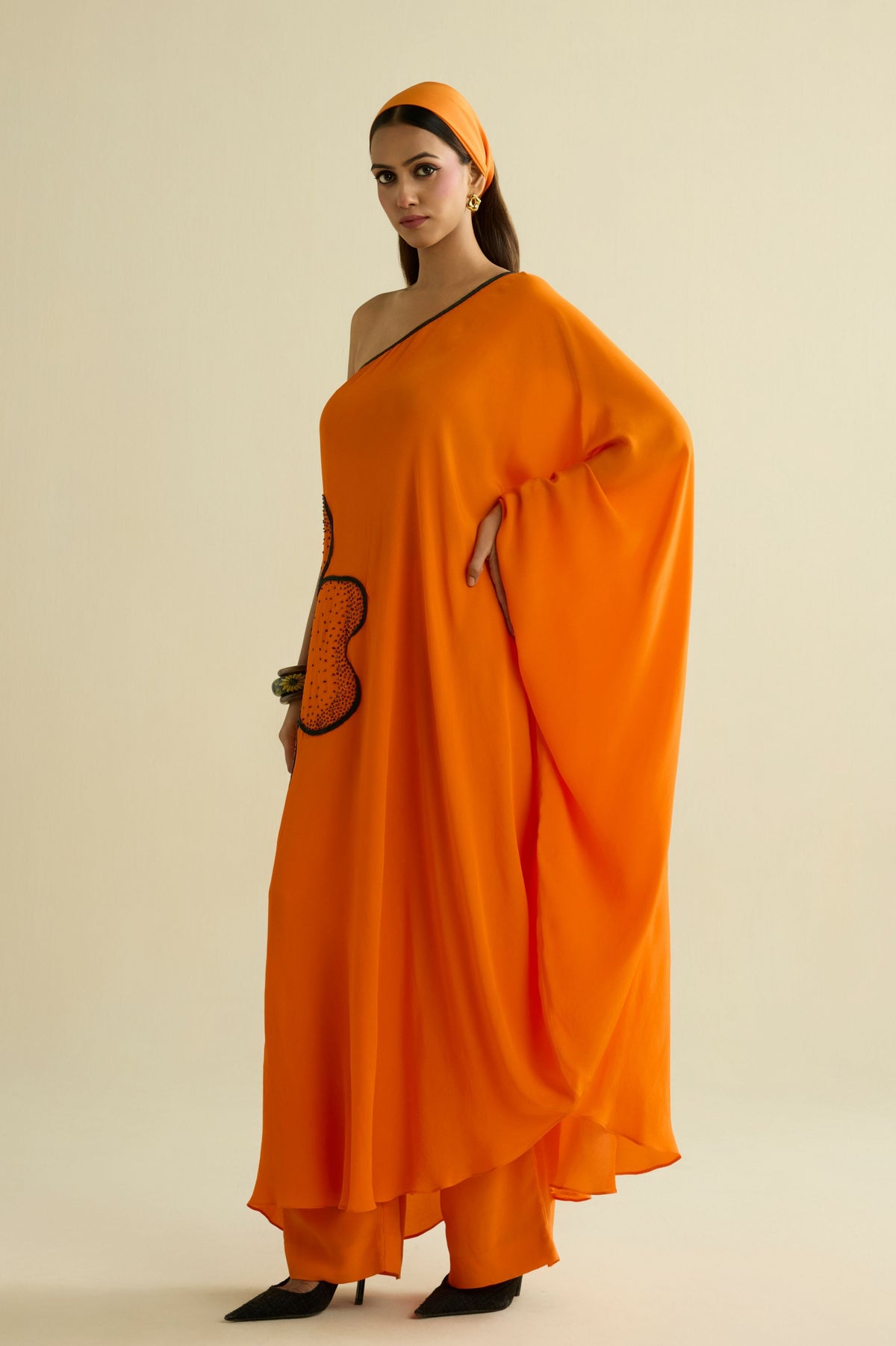 Orange Embroidered Co-ord
