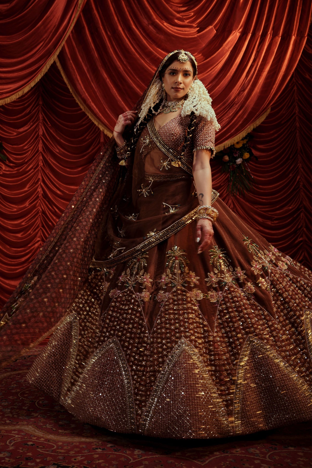 Katha Lehenga Set