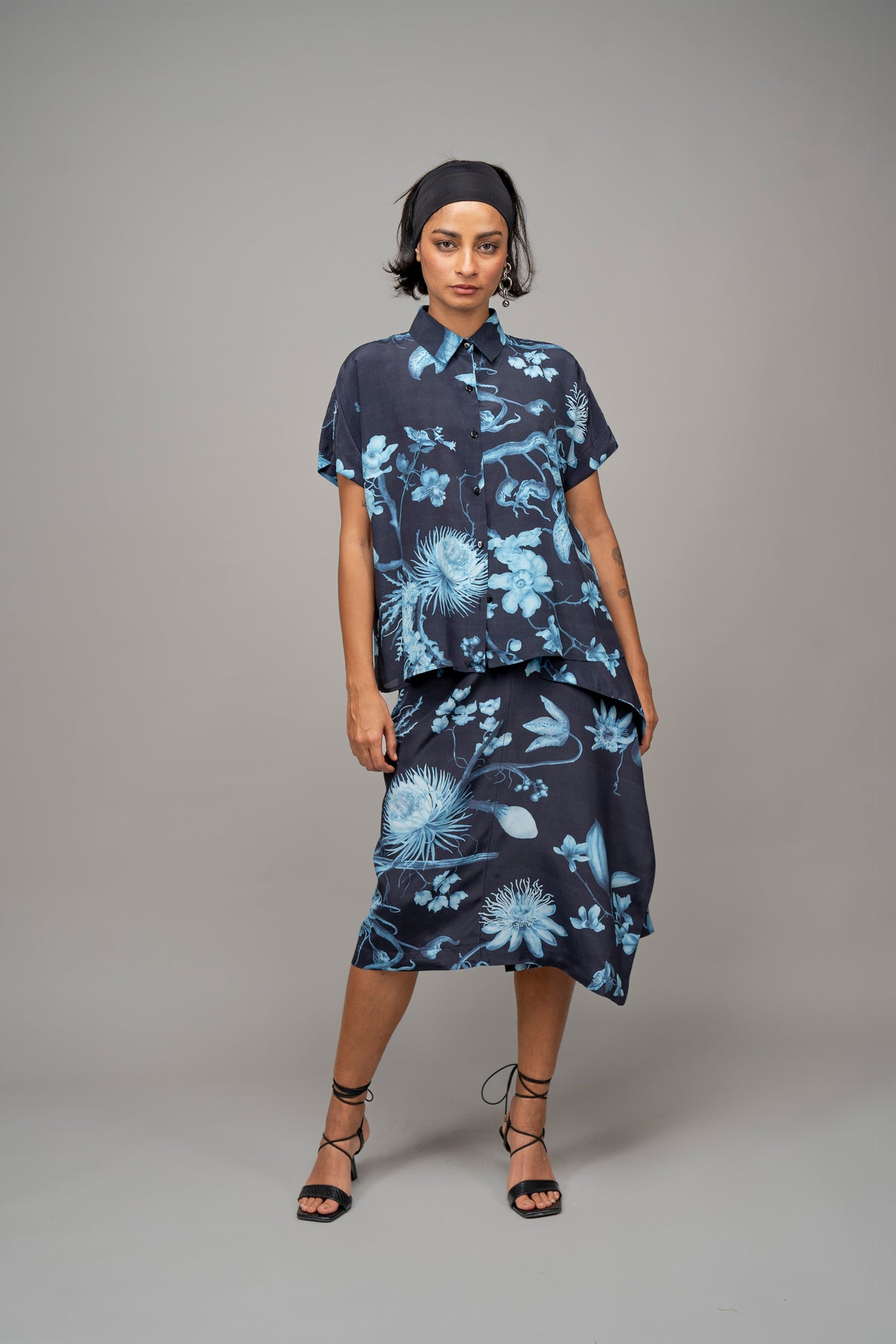 Garden Print Wrap Skirt