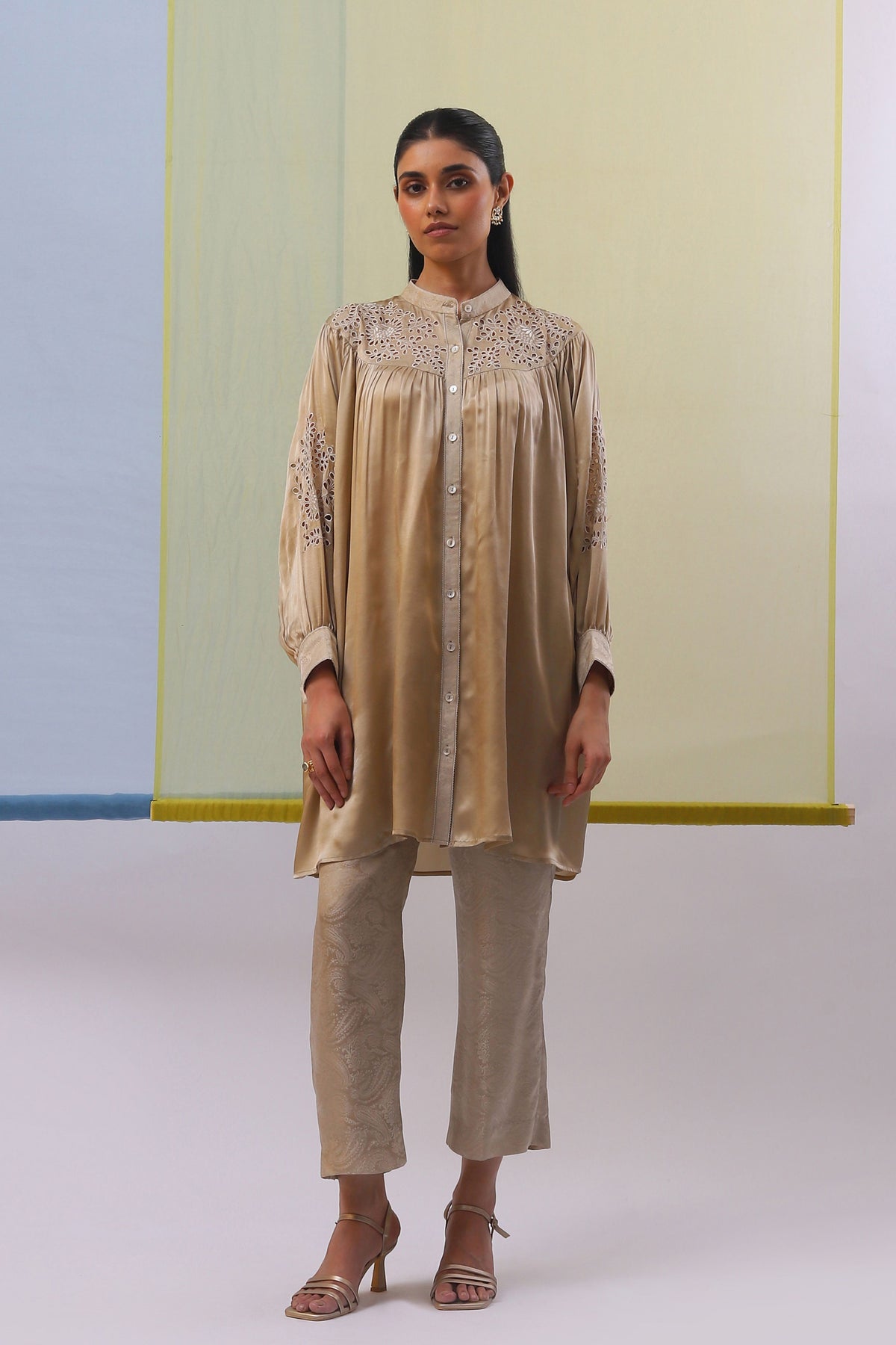 Beige Aafa Co-ordinate Set