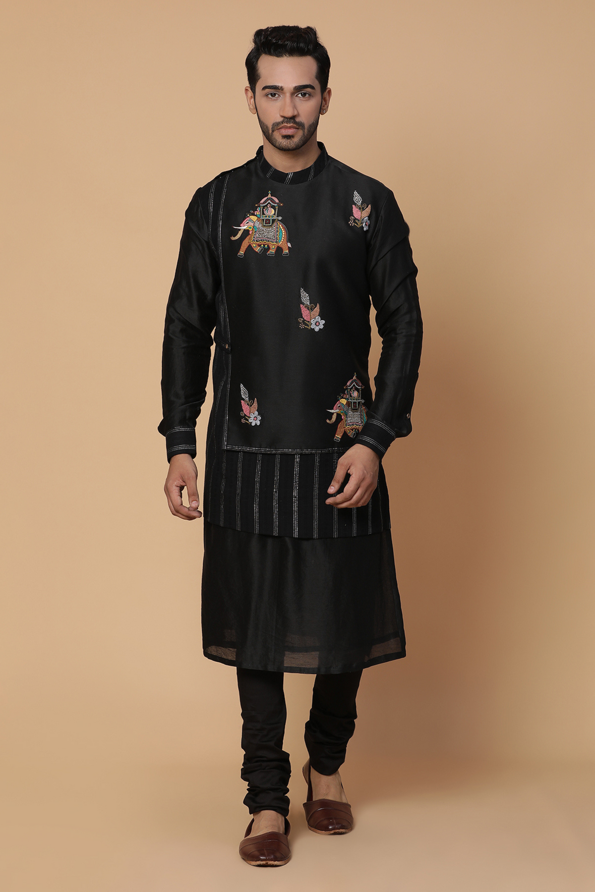 Black airawat kurta set