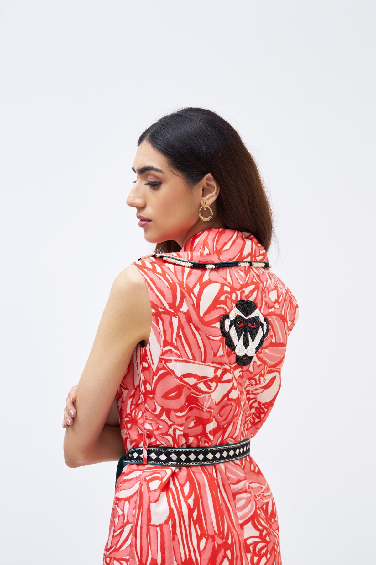 Masai Coral Pink Pant Suit
