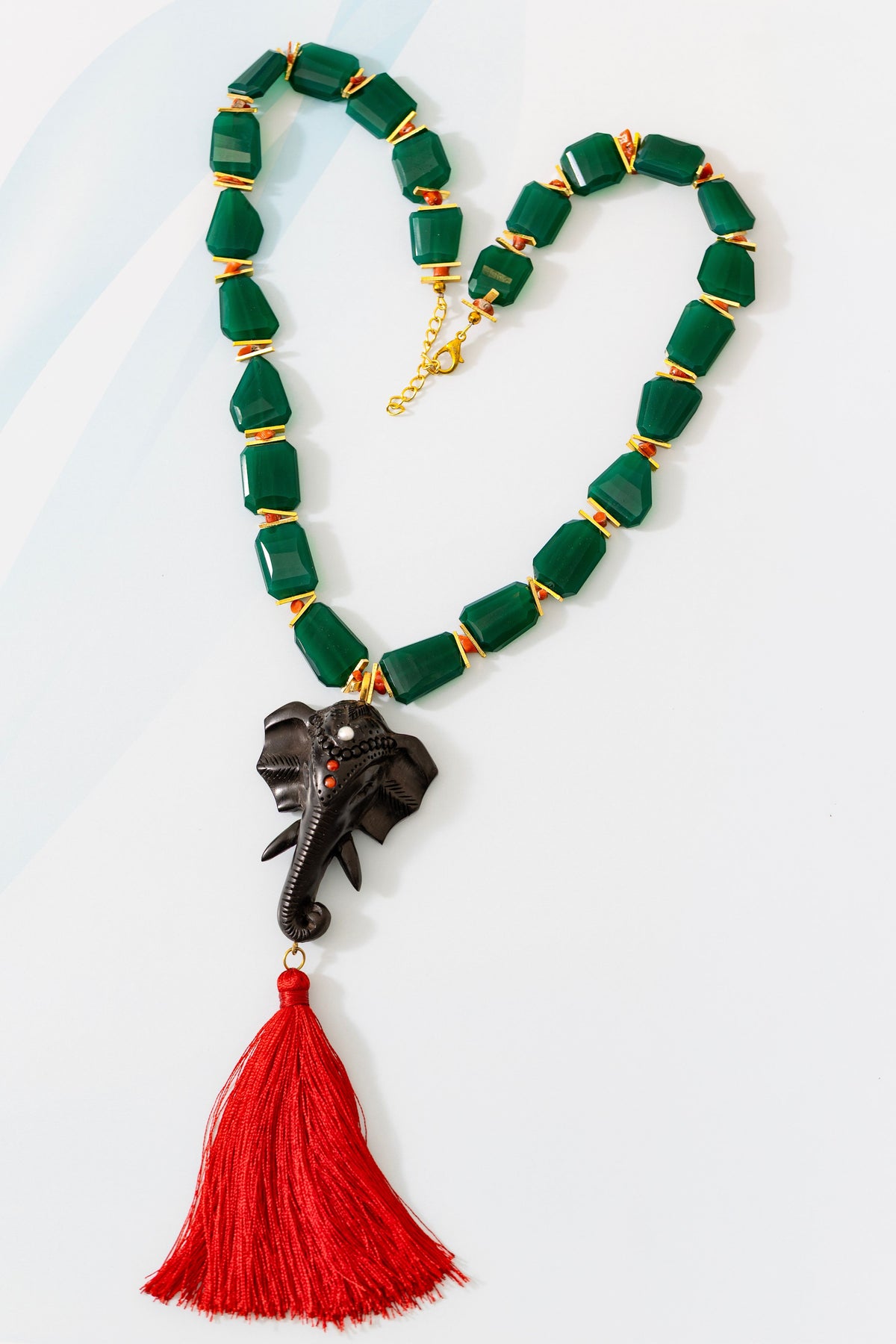 Elephant Lariat In Ebony