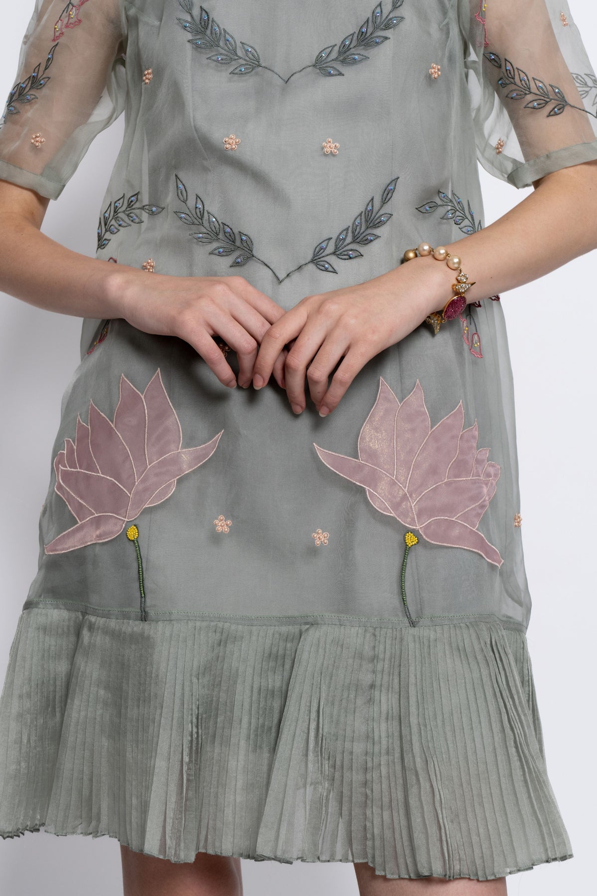 Sage Moonflower Dress