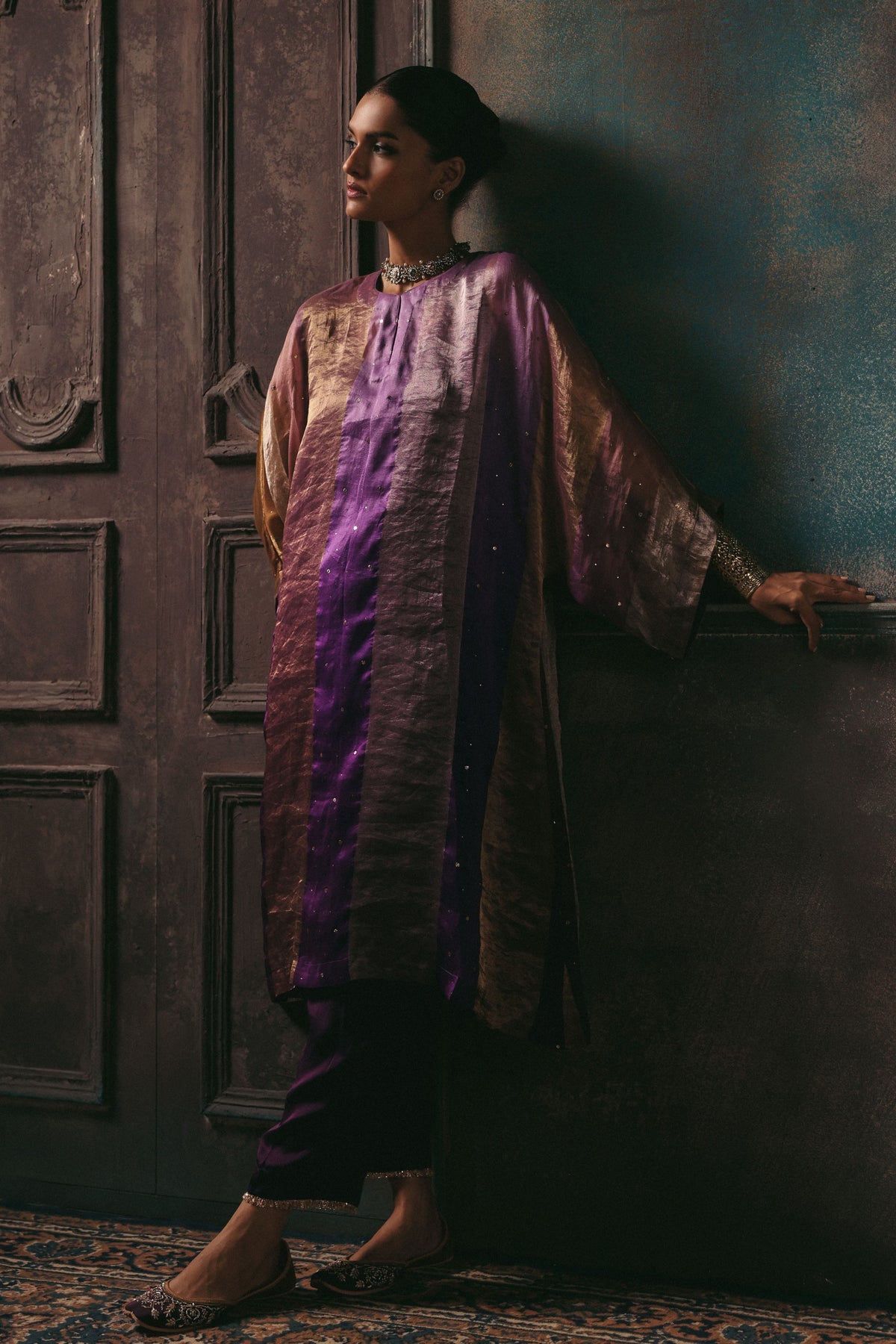 Purple Tabeer Kurta Set