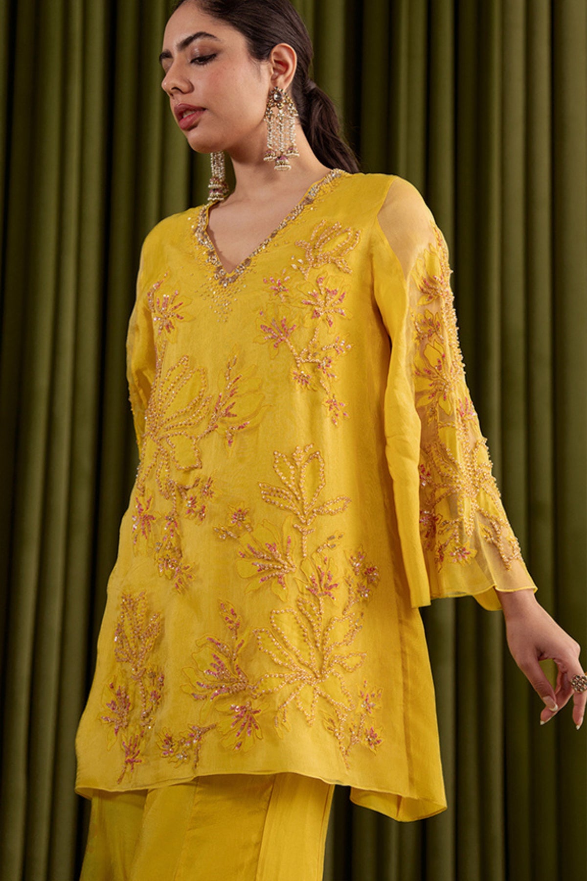 Mango Sharara Set