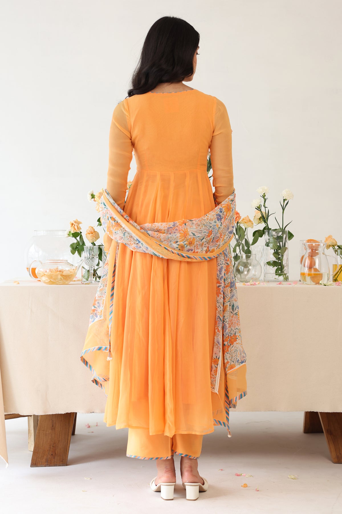 Zesty Anarkali Set