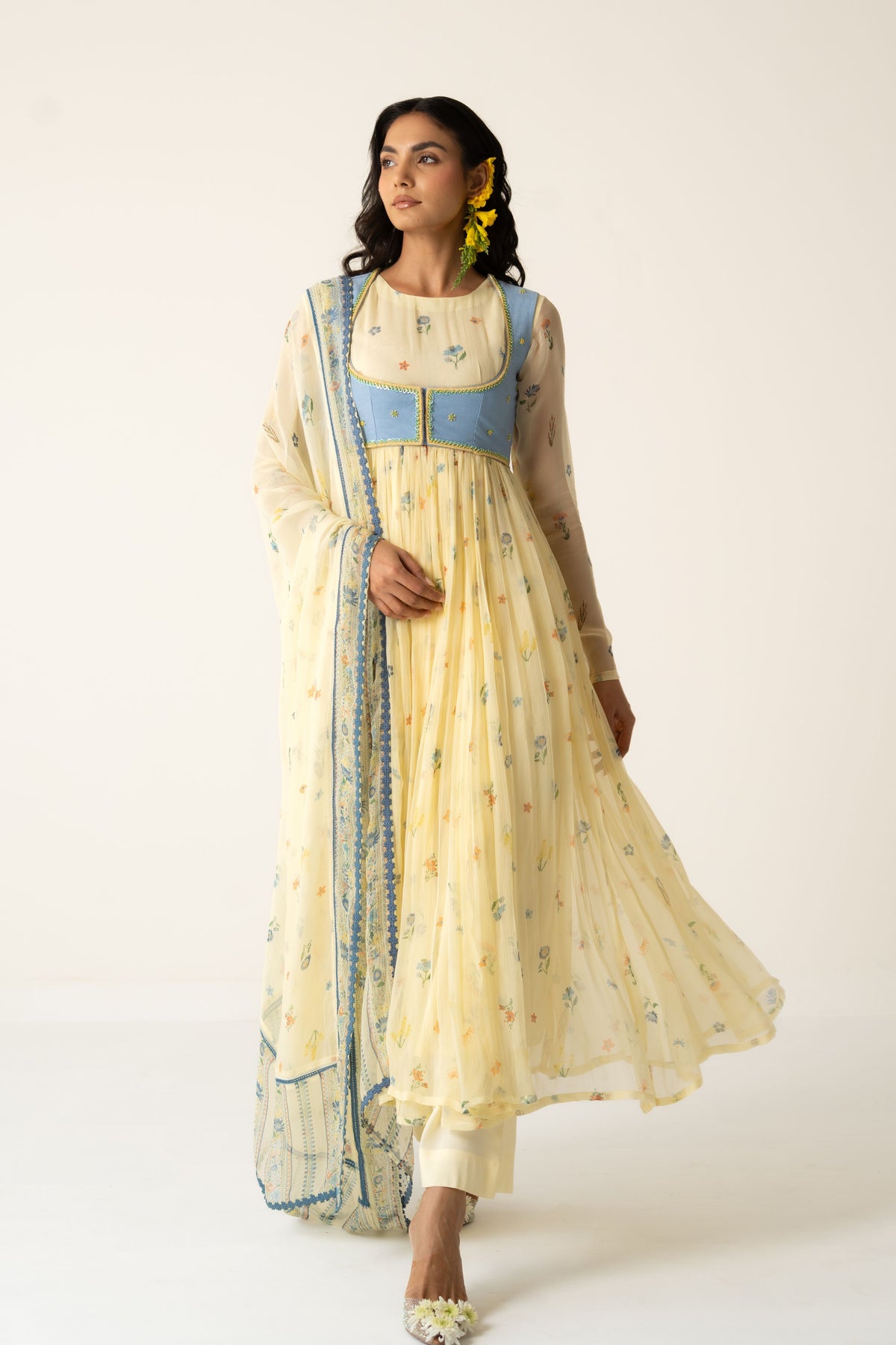 Flora Anarkali Set