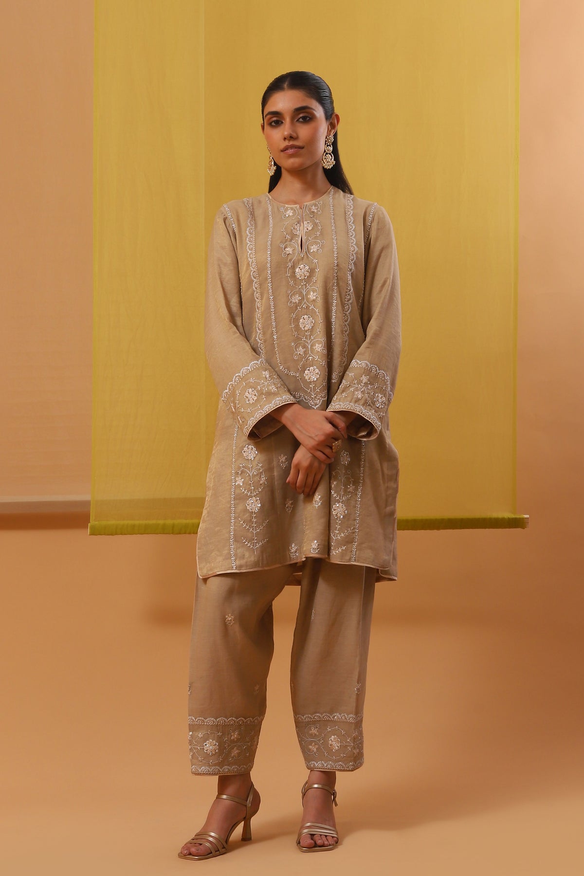 Beige Zaika Co-ordinate Set